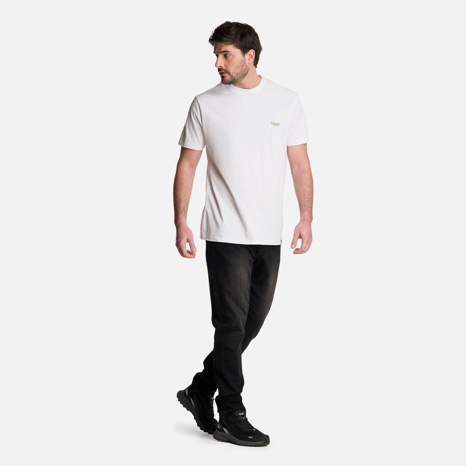 Polera Hombre Explore T-Shirt Blanco Lippi-4