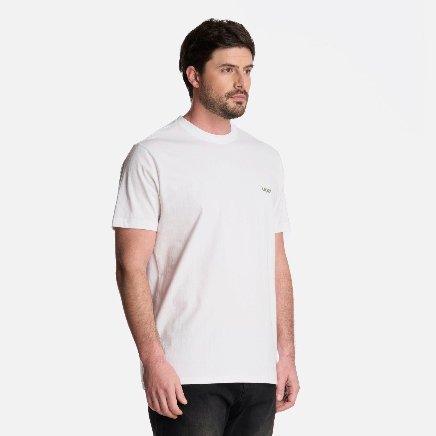 Polera Hombre Explore T-Shirt Blanco Lippi-2