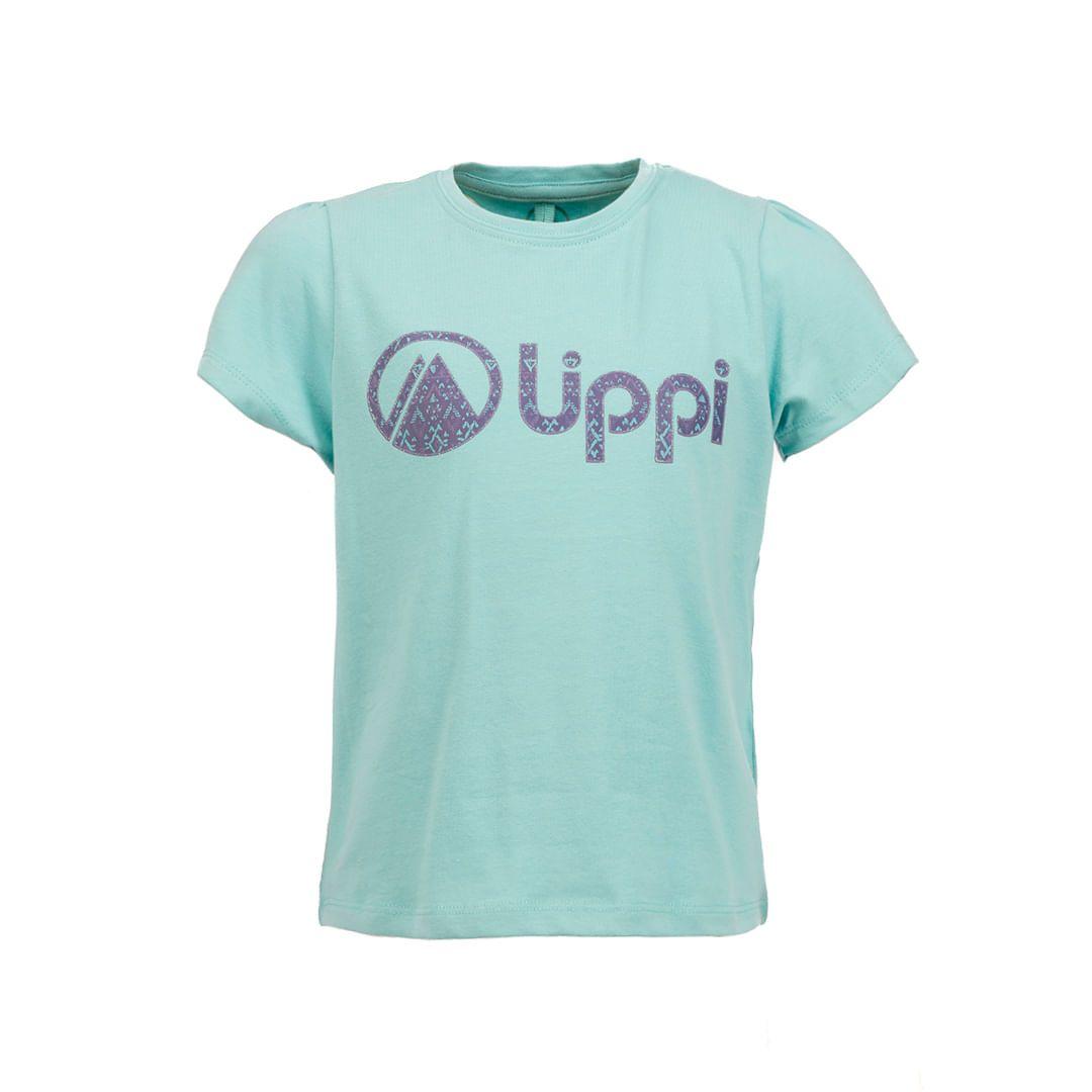 Polera Niña Logo Lippi UV-Stop T-Shirt Turquesa Claro Lippi 19-0