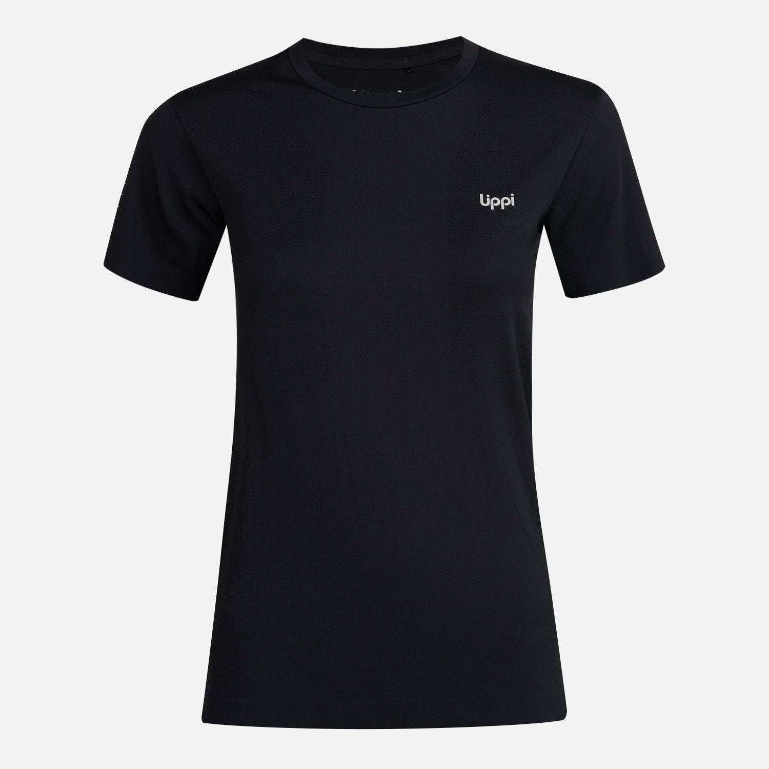 Polera Mujer Challenge Seamless T-Shirt Negro Lippi-0