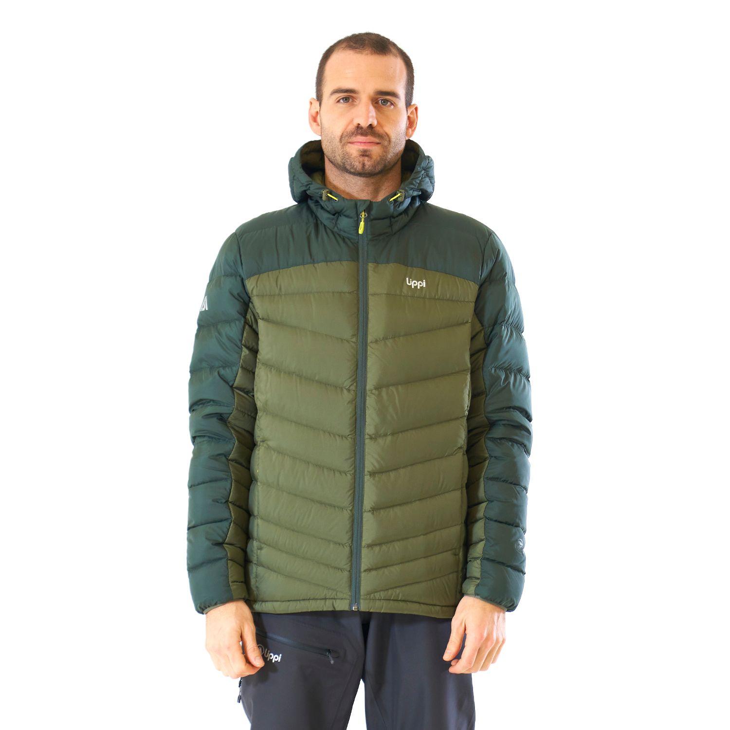 Chaqueta Hombre Bazpur Down Hoody Jacket Verde Oscuro / Verde Militar Lippi-1