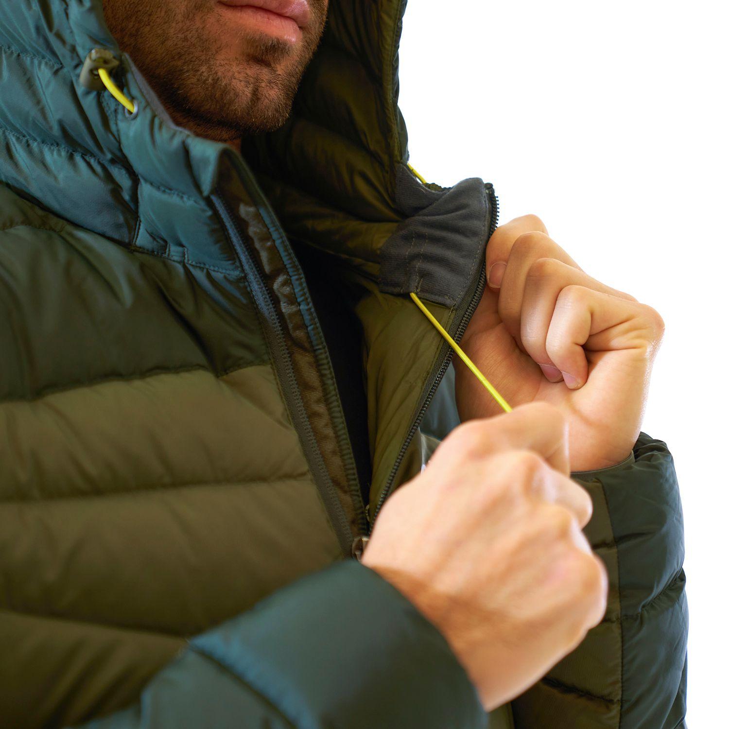 Chaqueta Hombre Bazpur Down Hoody Jacket Verde Oscuro / Verde Militar Lippi-4