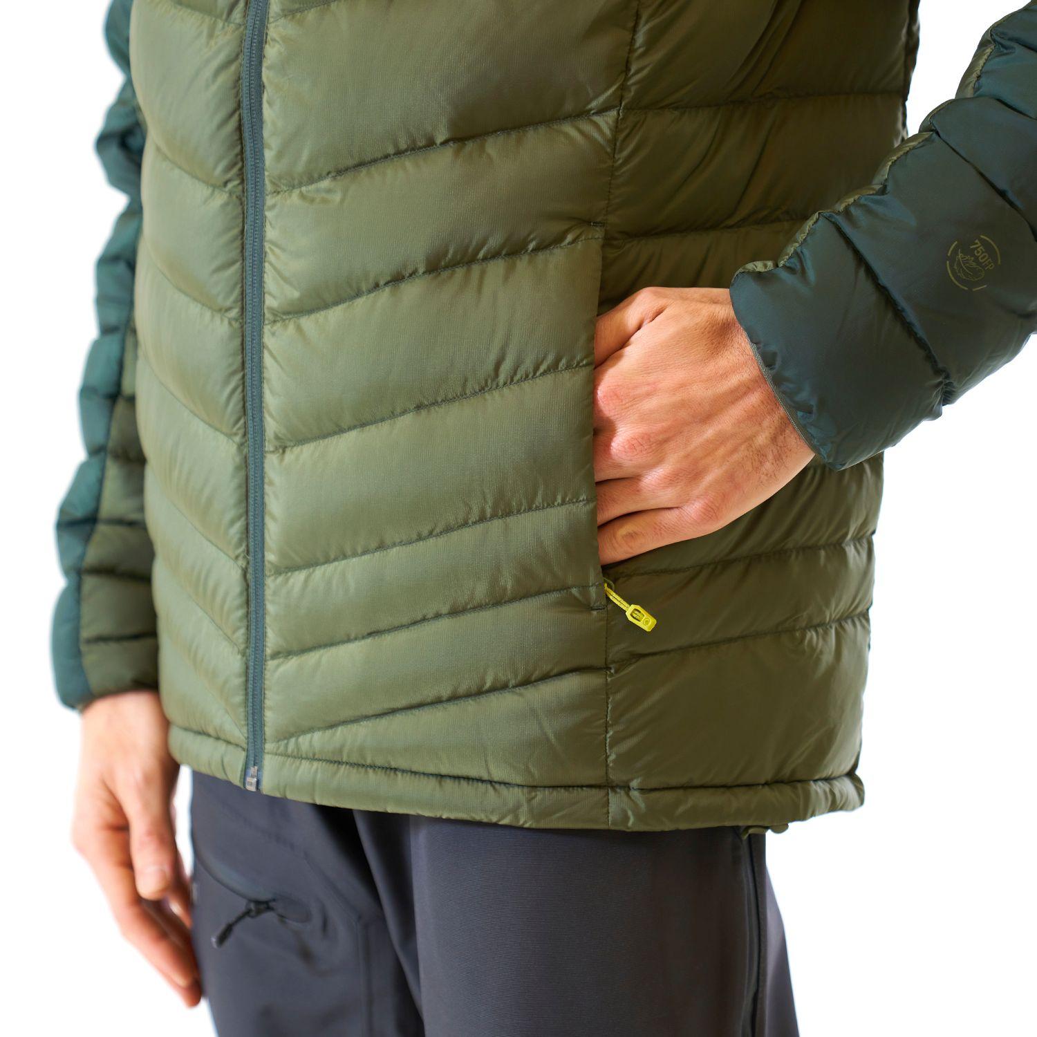 Chaqueta Hombre Bazpur Down Hoody Jacket Verde Oscuro / Verde Militar Lippi-8