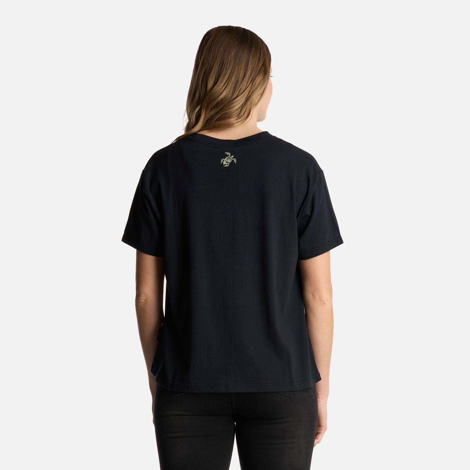 Polera Mujer Polo Negro Haka Honu-2
