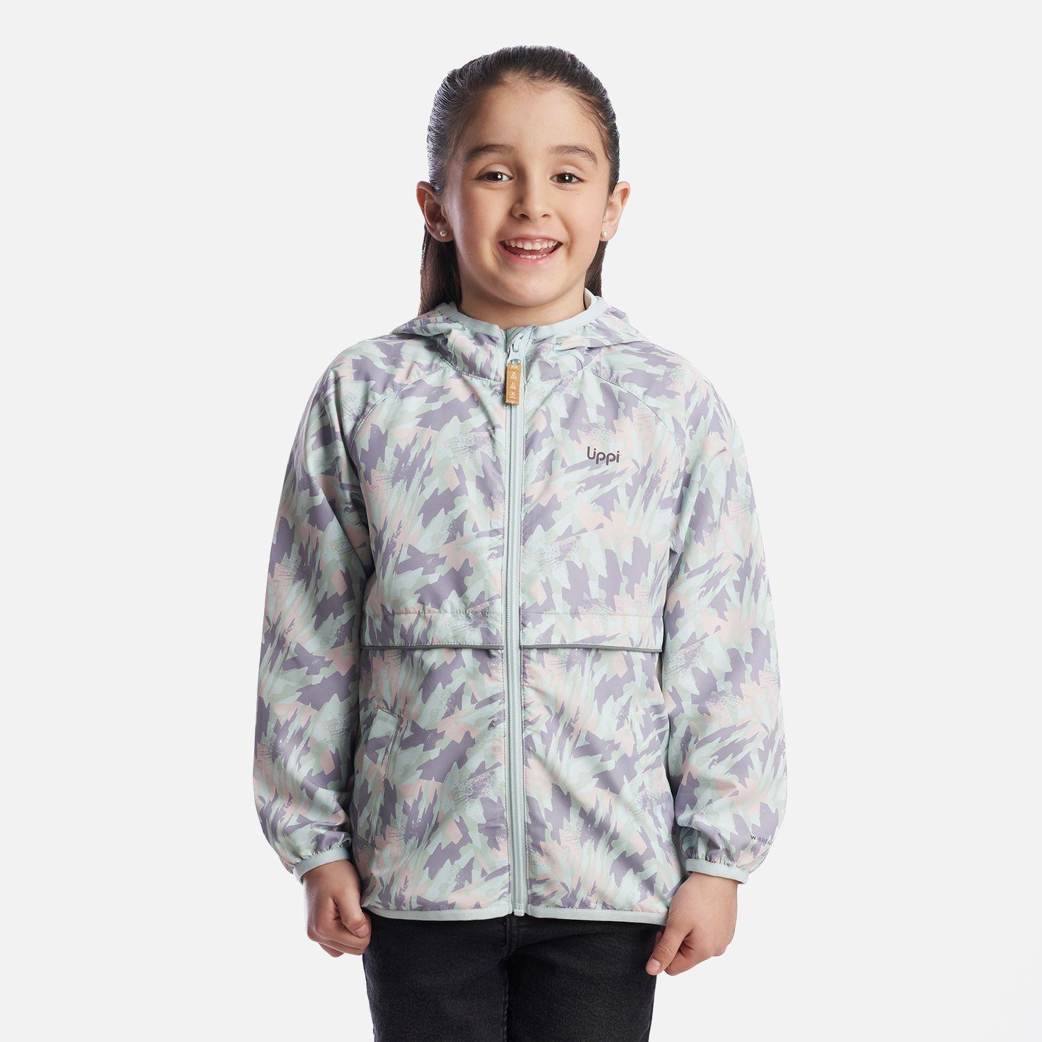 Chaqueta Niña Nightfall Windbreaker Hoody Jacket Print Morado Lippi-1