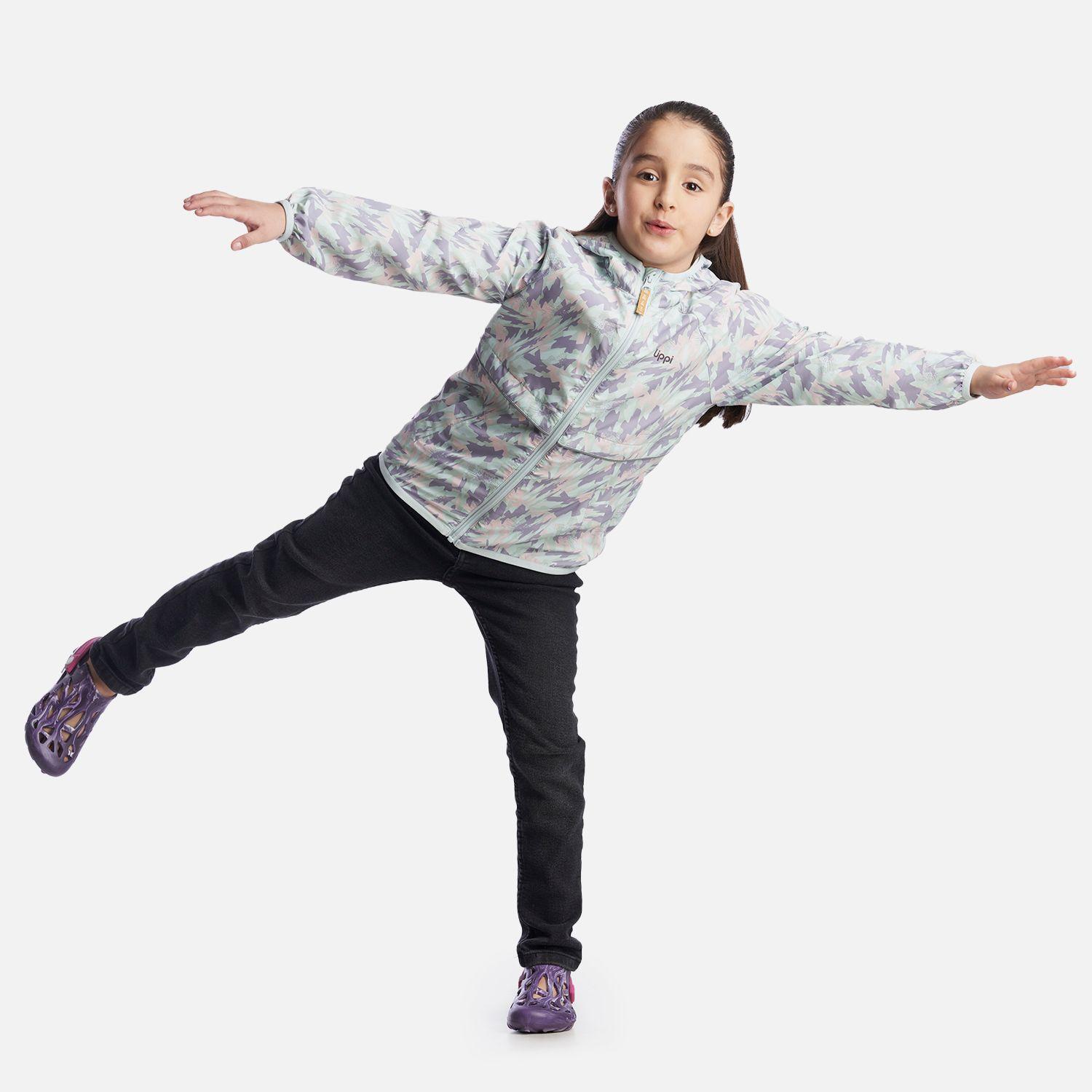 Chaqueta Niña Nightfall Windbreaker Hoody Jacket Print Morado Lippi-5