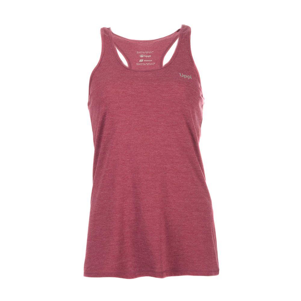 Polera Mujer Summit UV-Stop Tank Melange Fucsia Lippi-0
