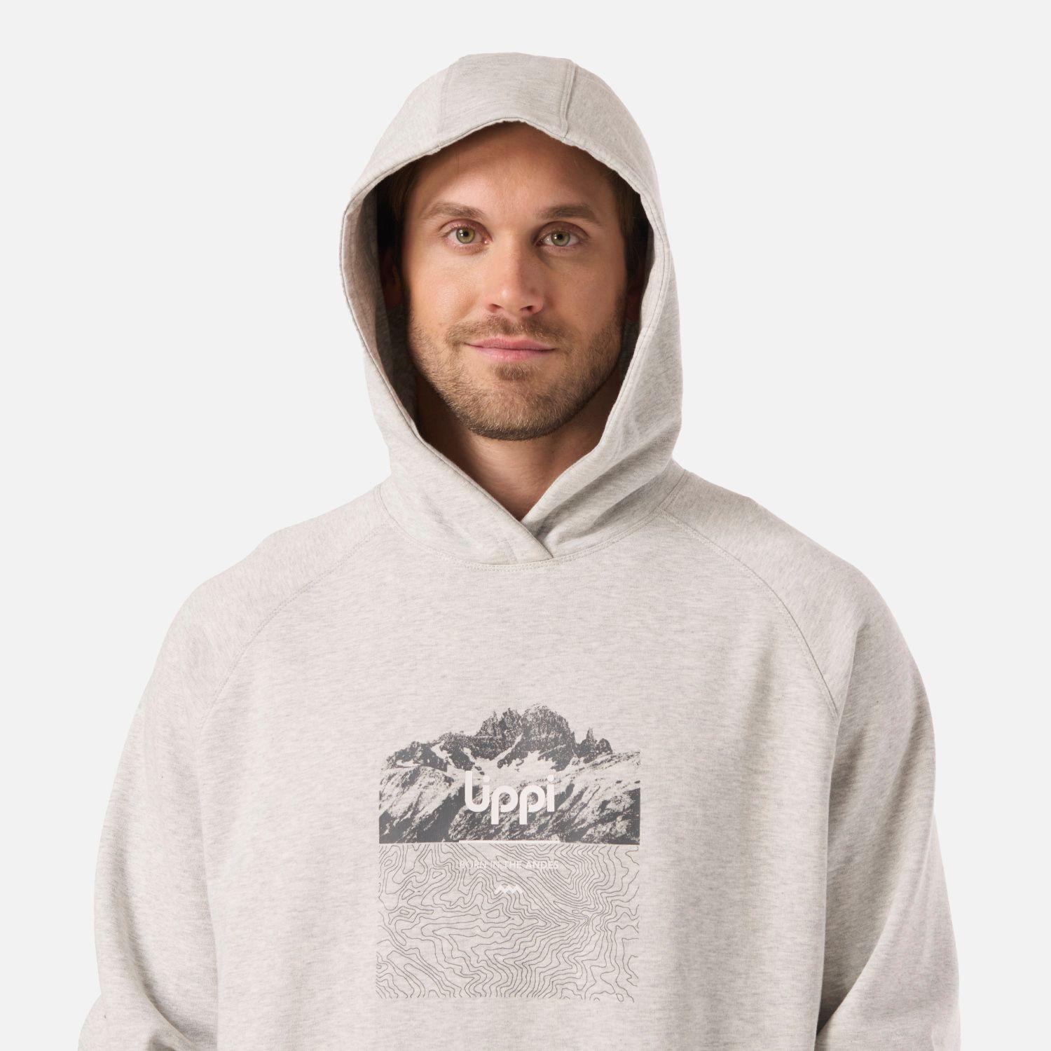 Polerón Hombre Insigne Hoody Sweatshirt Front Print Gris Lippi V26-3