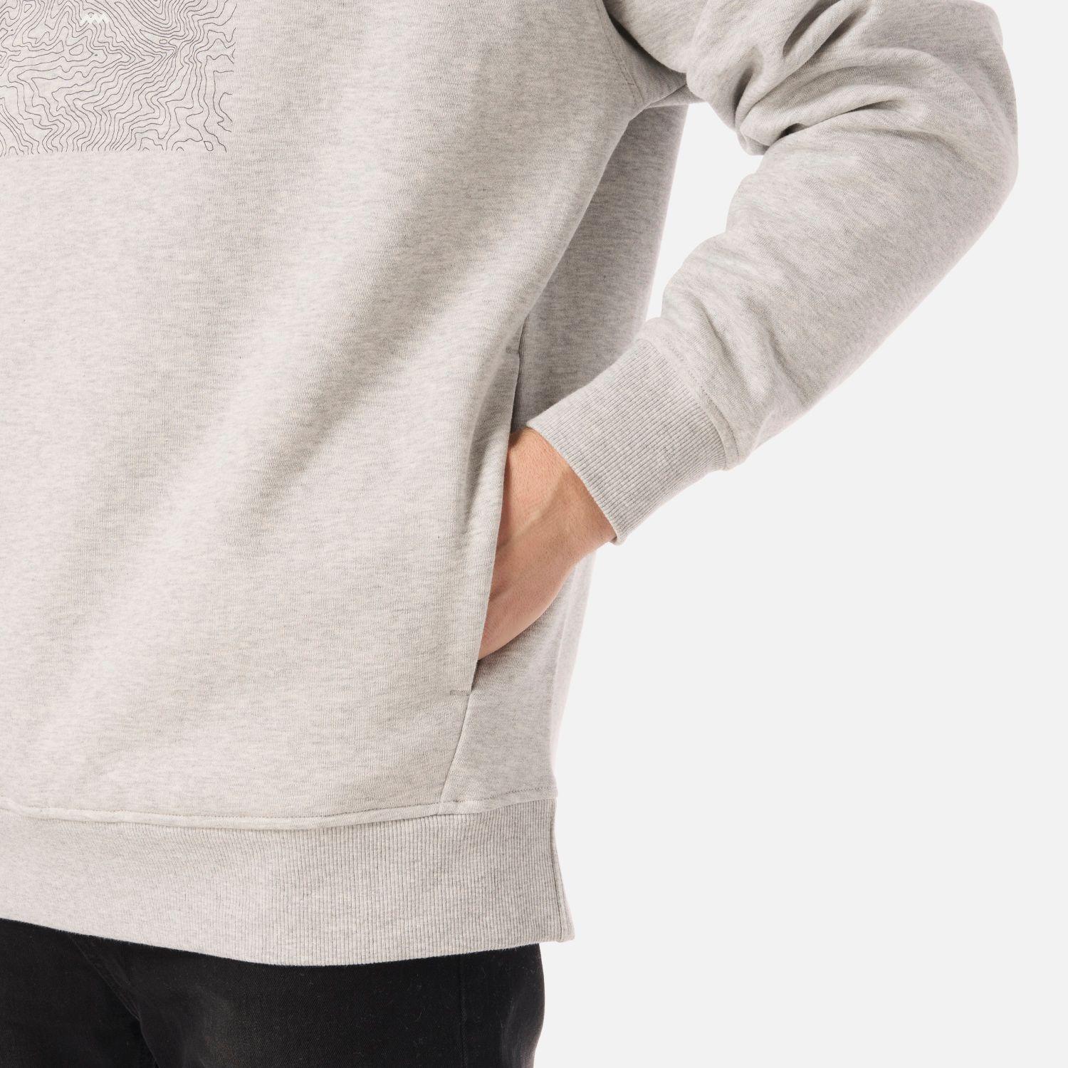 Polerón Hombre Insigne Hoody Sweatshirt Front Print Gris Lippi V26-4