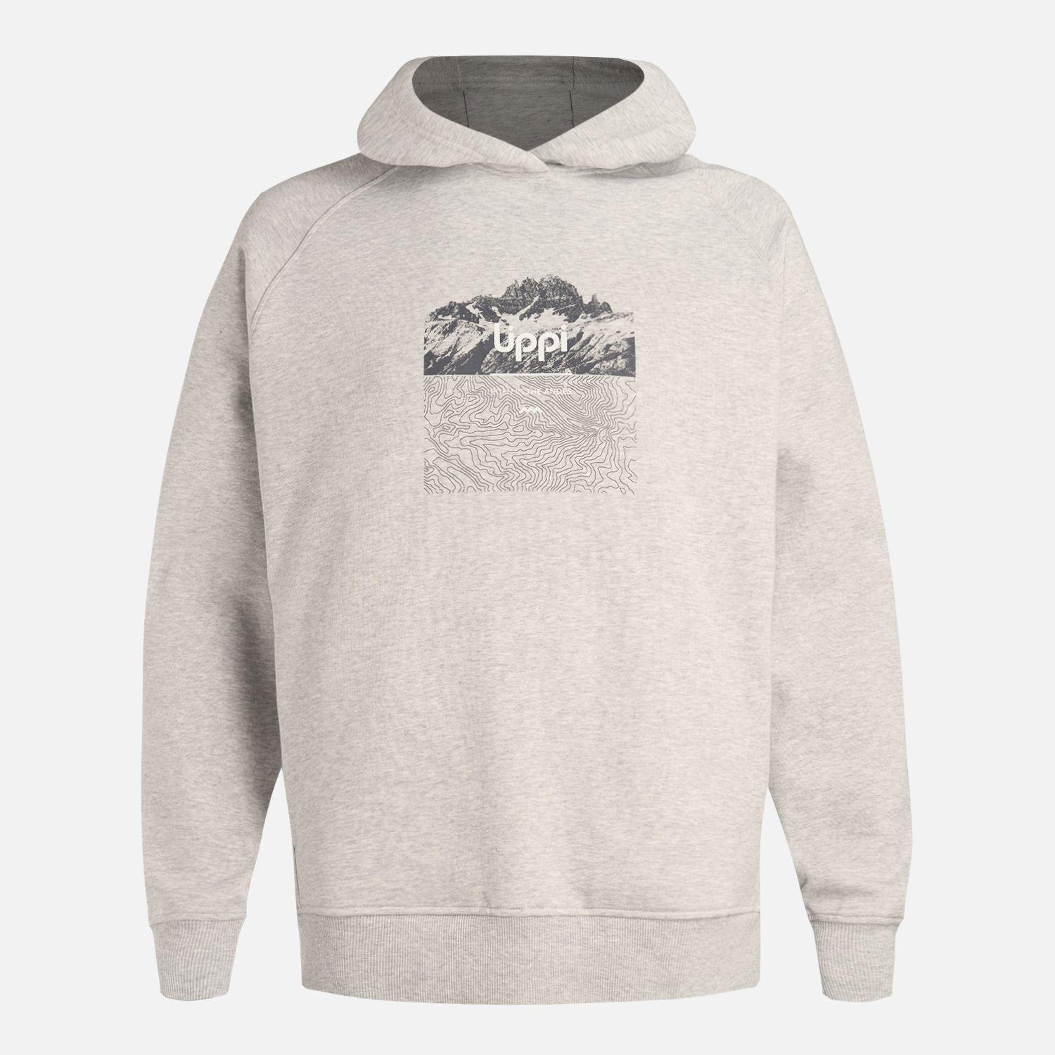 Polerón Hombre Insigne Hoody Sweatshirt Front Print Gris Lippi V26-6