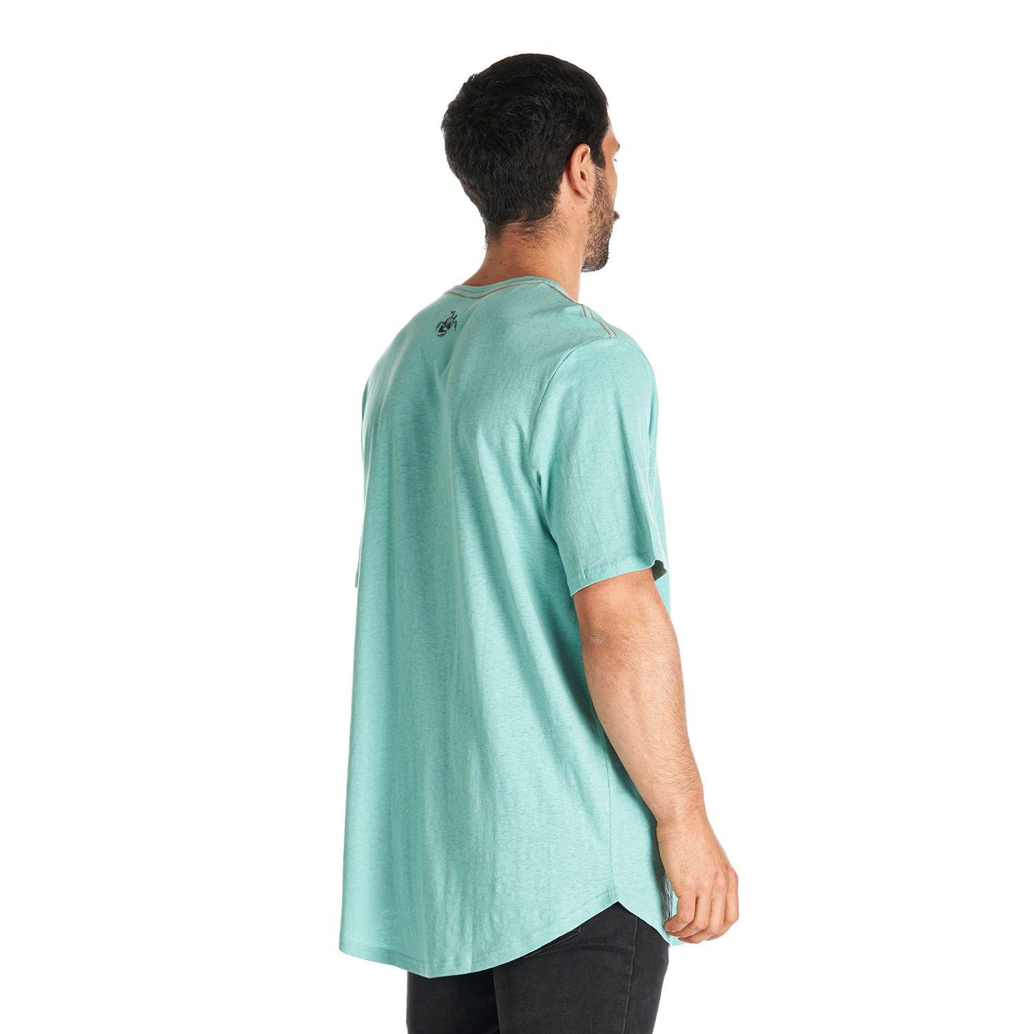 Polera Hombre Natural Celeste Haka Honu V22-4