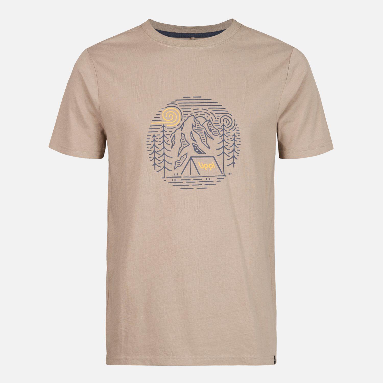 Polera Hombre Mountain Camp T-Shirt Taupe Lippi-0
