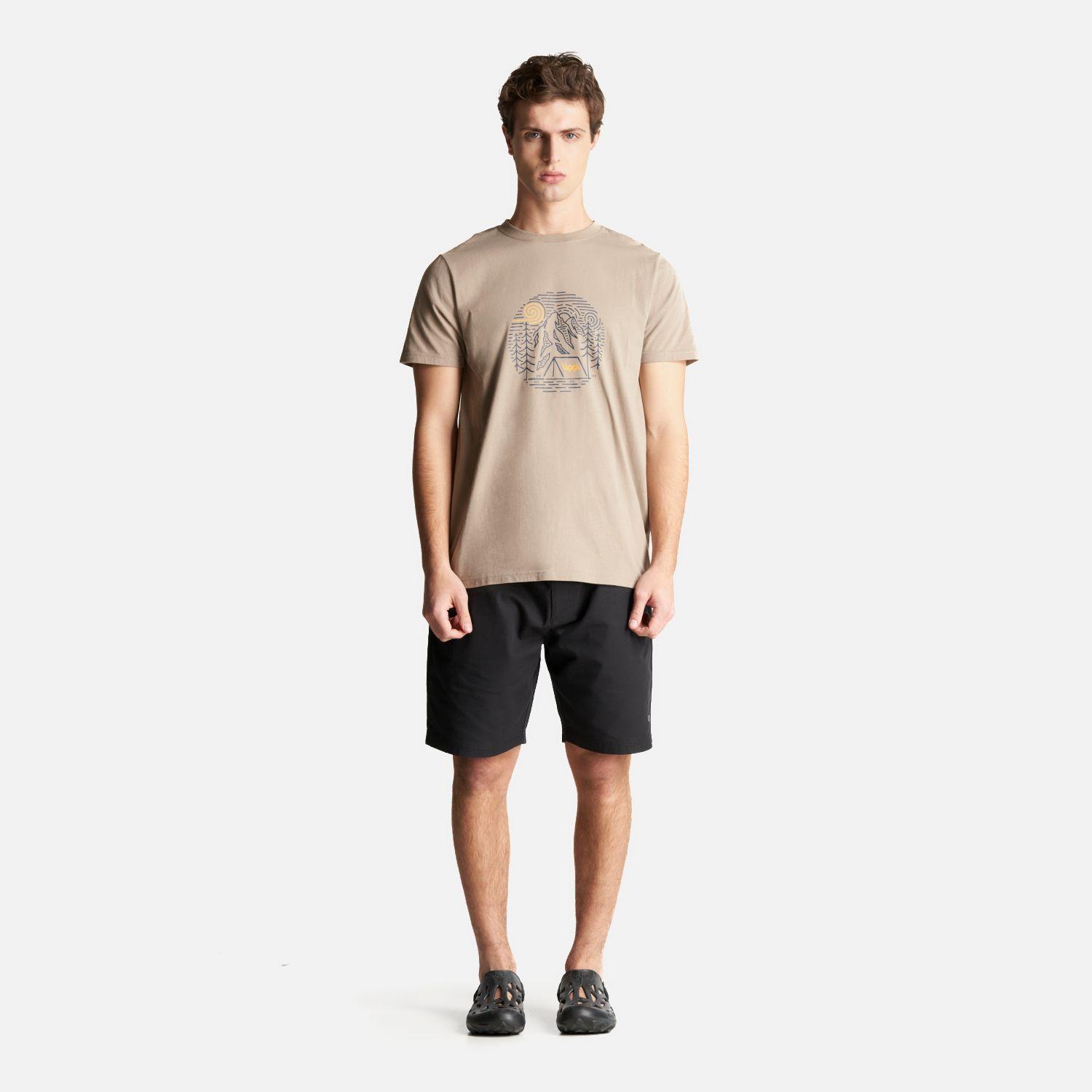 Polera Hombre Mountain Camp T-Shirt Taupe Lippi-4
