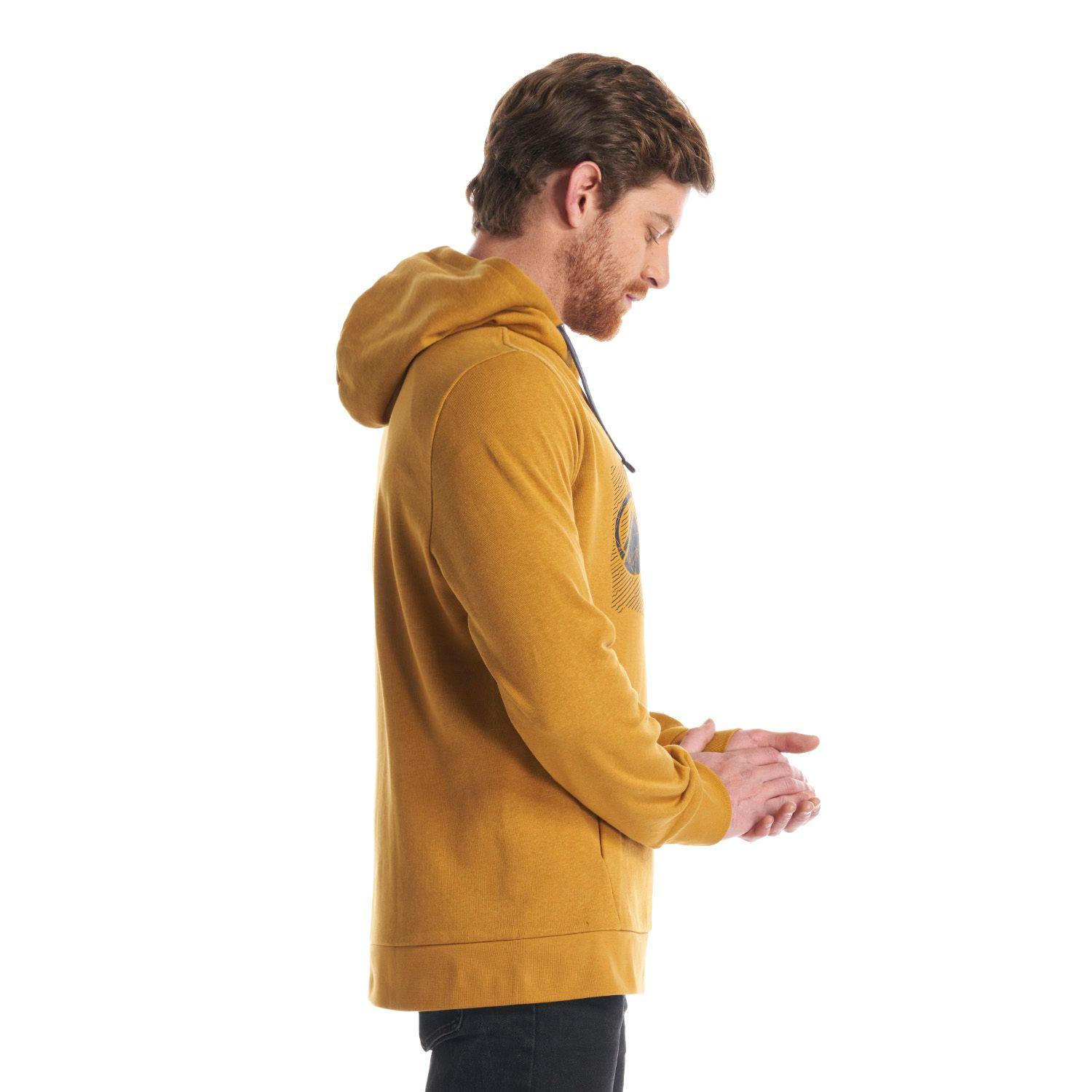 Poleron Hombre Insigne Hoody Sweatshirt Mostaza Lippi V22-3