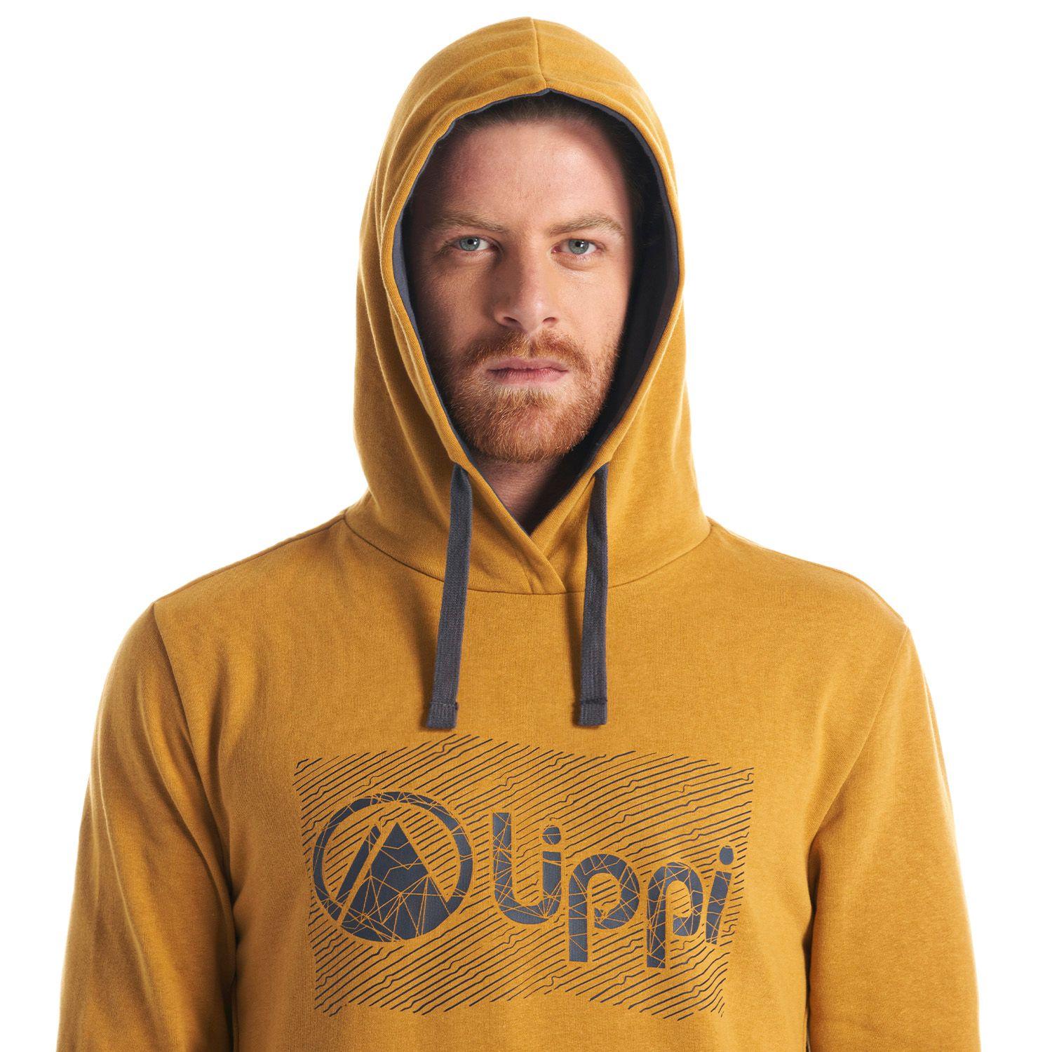 Poleron Hombre Insigne Hoody Sweatshirt Mostaza Lippi V22-6