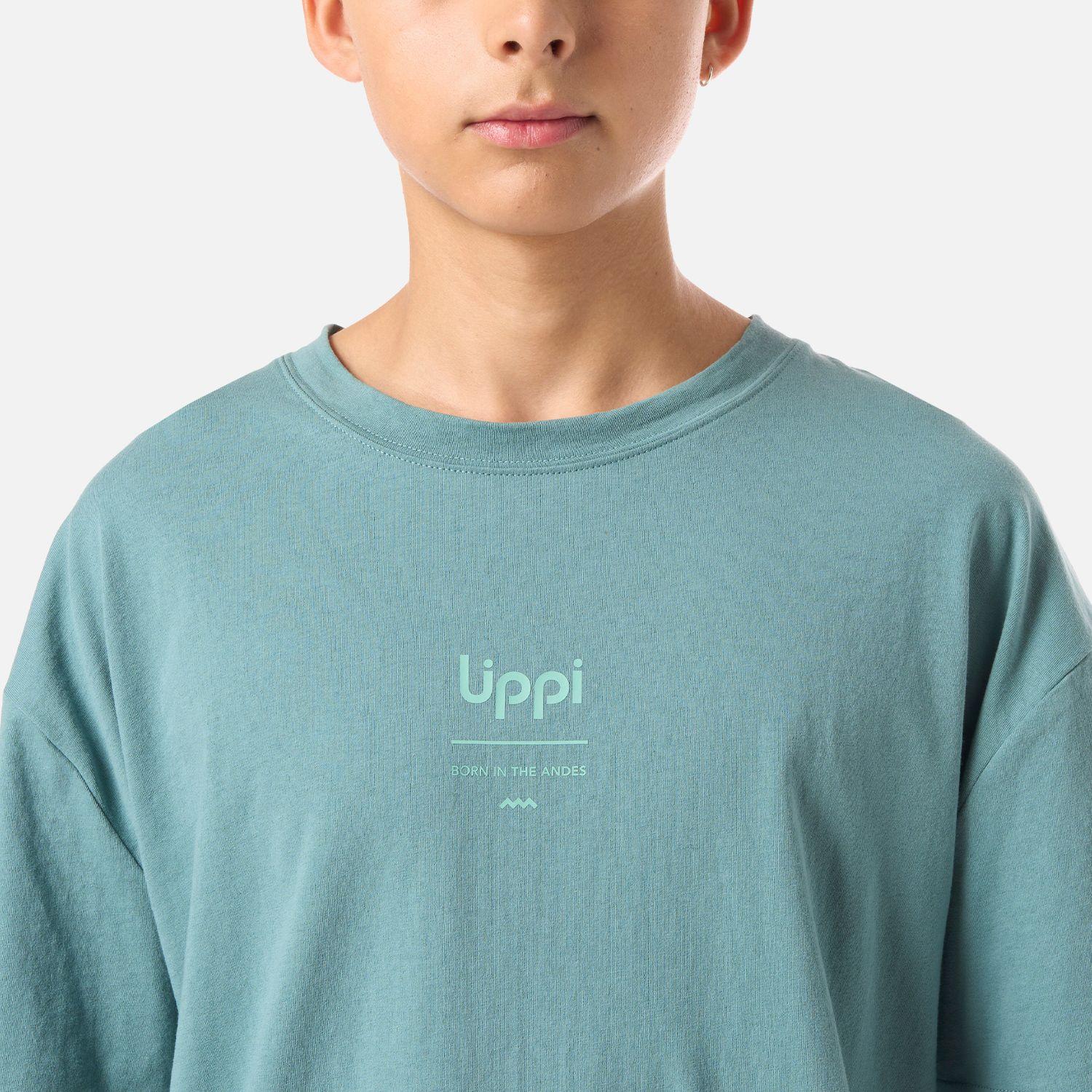 Polera Teen Boy Mountain Trip Oversize T-Shirt Turquesa Lippi V26-3