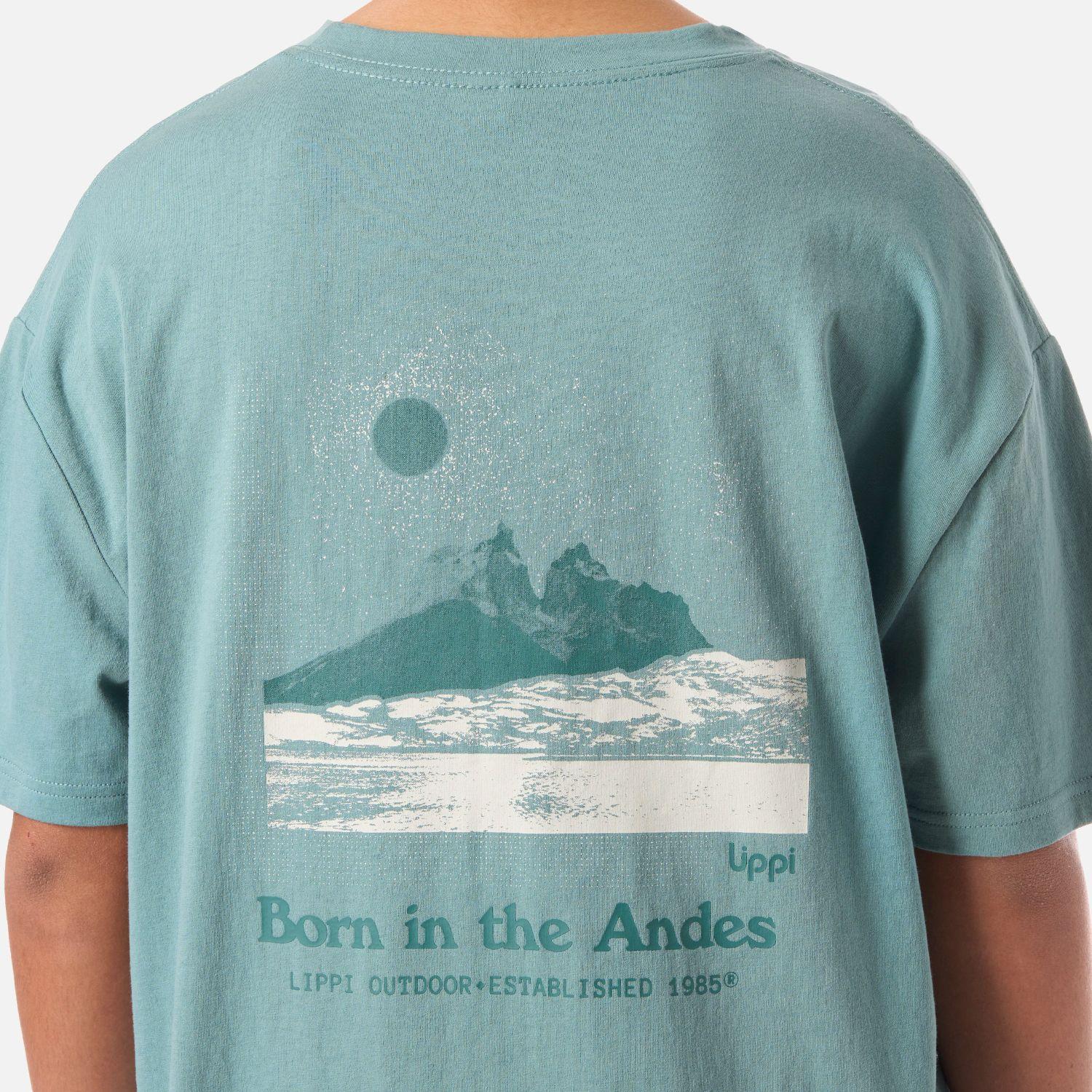 Polera Teen Boy Mountain Trip Oversize T-Shirt Turquesa Lippi V26-4