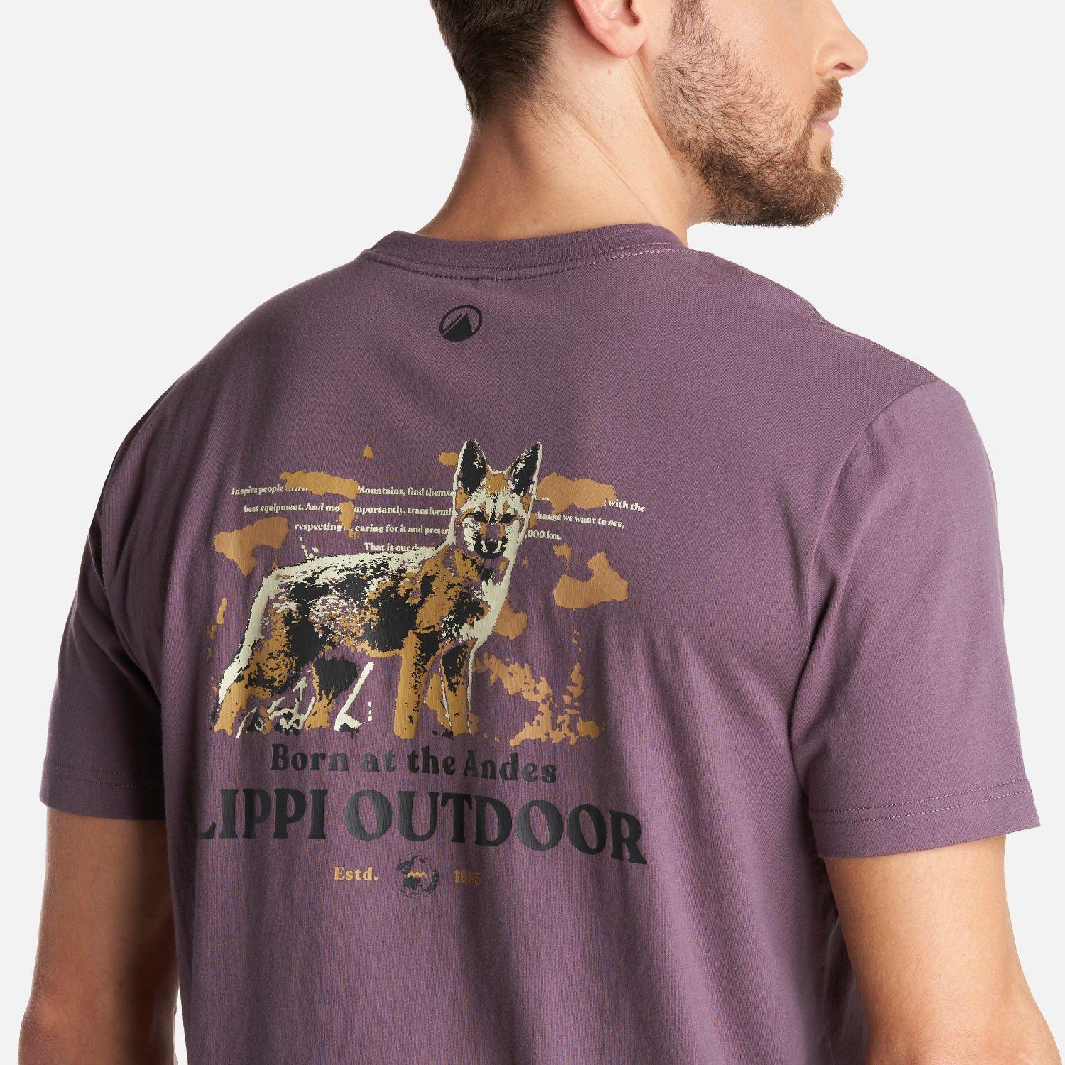 Polera Hombre Travel Fox T-Shirt Morado Lippi-4