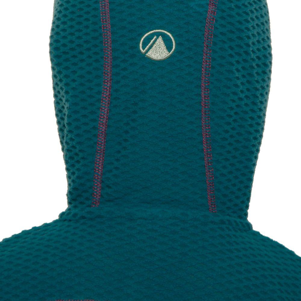 Poleron Niña Saltamontes Nano-F 1/4 Zip Hoody Verde Agua / Turquesa Claro Lippi-3