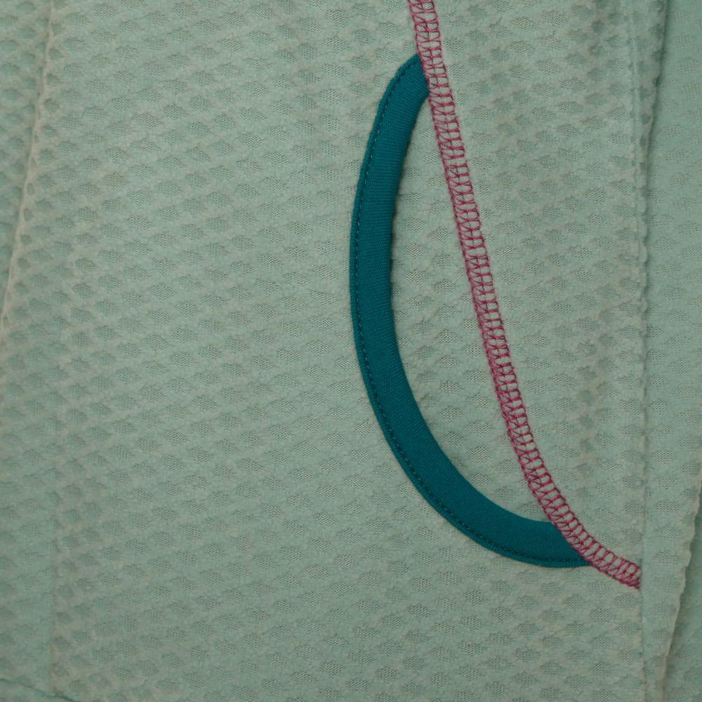 Poleron Niña Saltamontes Nano-F 1/4 Zip Hoody Verde Agua / Turquesa Claro Lippi-4