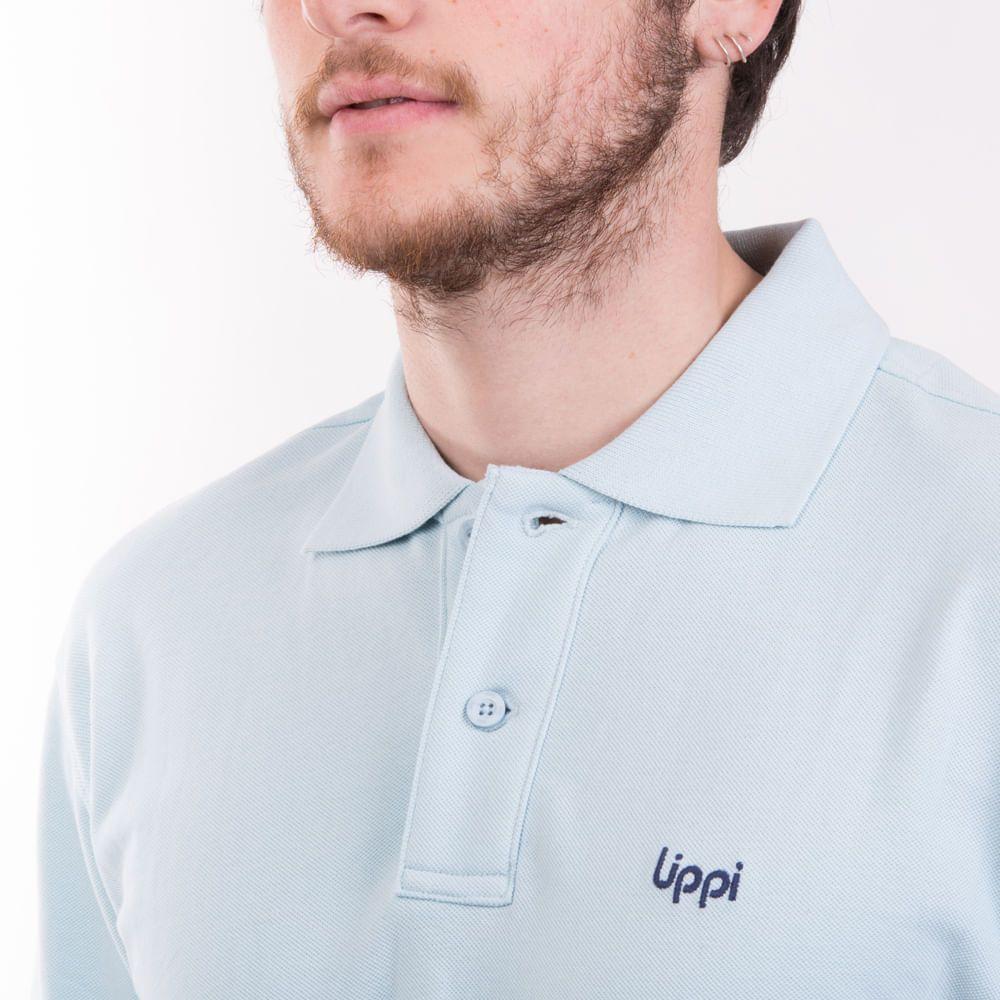 Polera Hombre First Class Polo Turquesa Claro Lippi-3