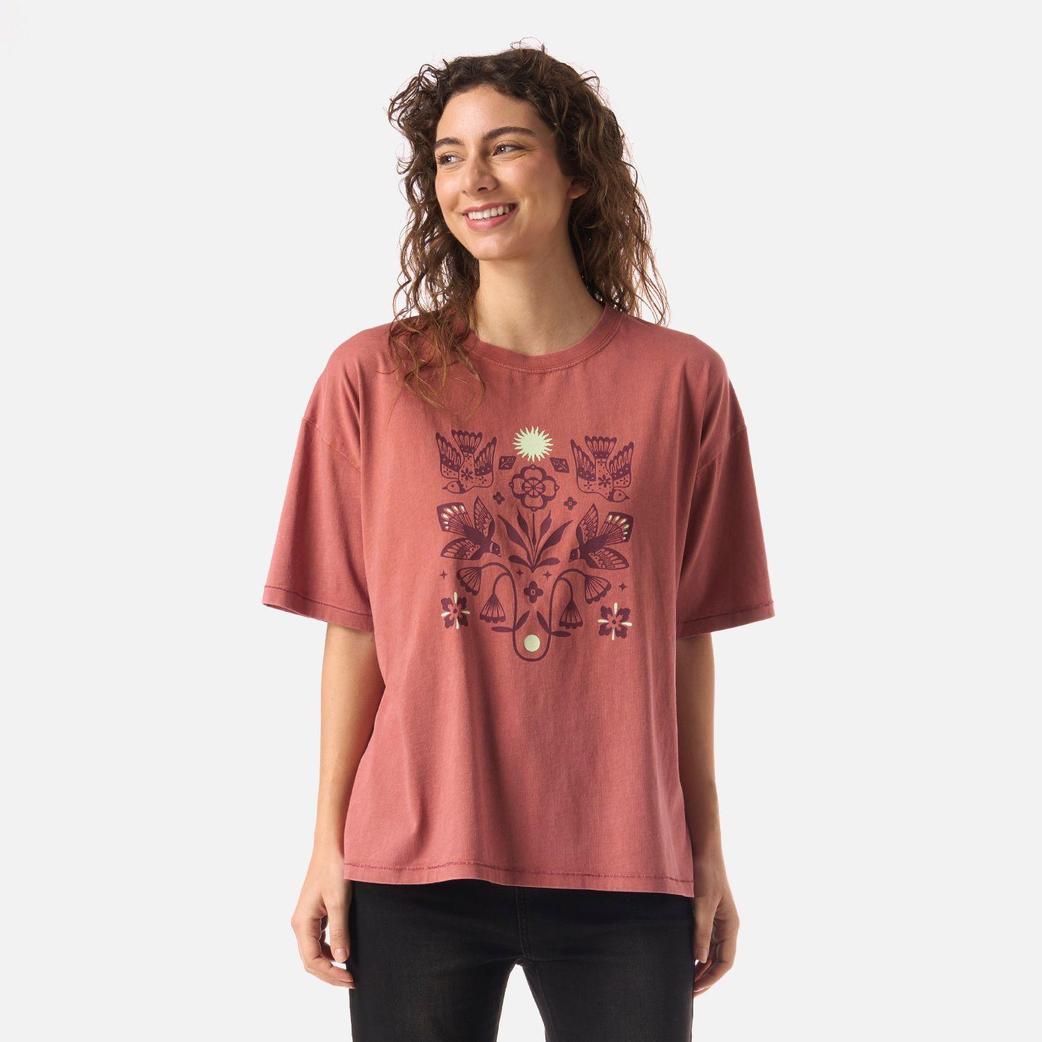Polera Mujer Gorrion Terracota Claro Haka Honu V26-0