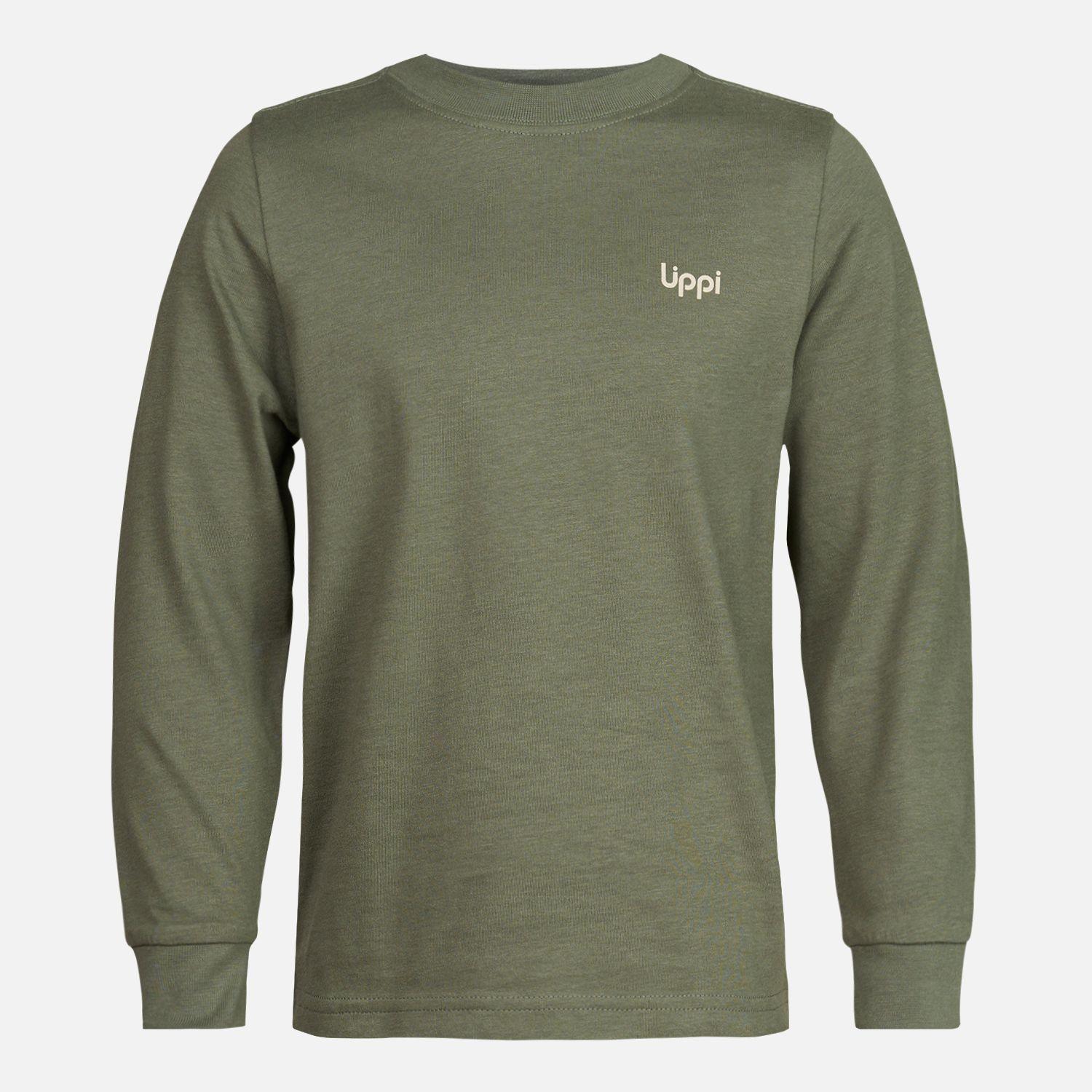 Polera Niño Aquatic Long Sleeve T-Shirt Verde Grisaceo Lippi-0