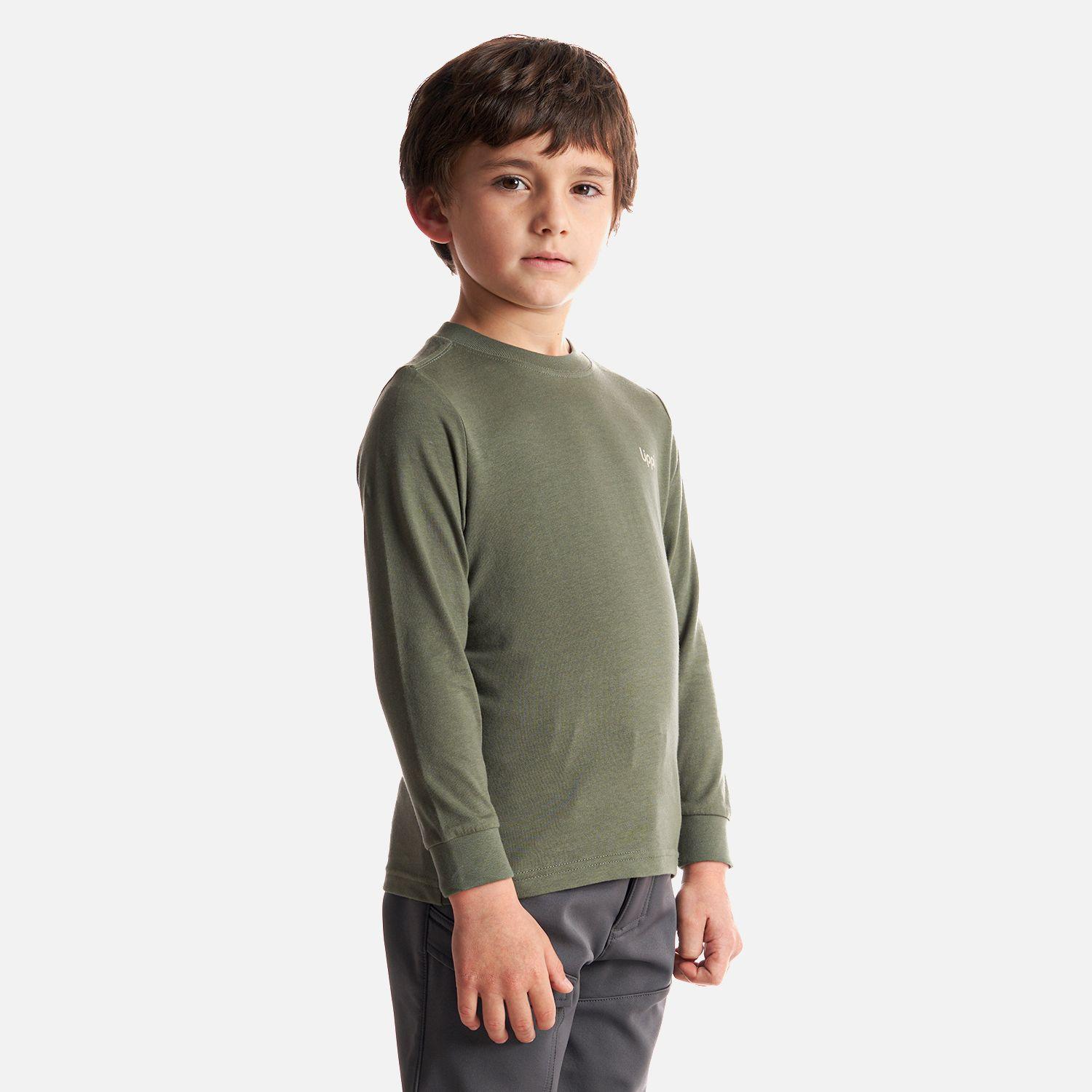 Polera Niño Aquatic Long Sleeve T-Shirt Verde Grisaceo Lippi-2