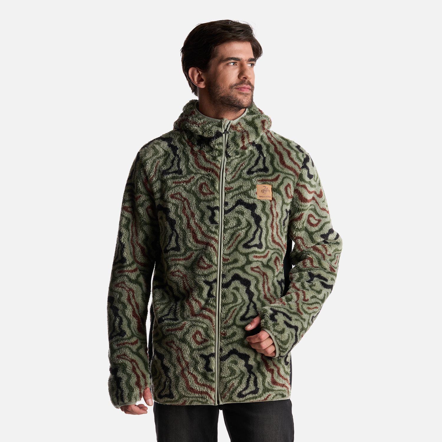 Poleron Hombre Calur-oso Print Verde Haka Honu-0