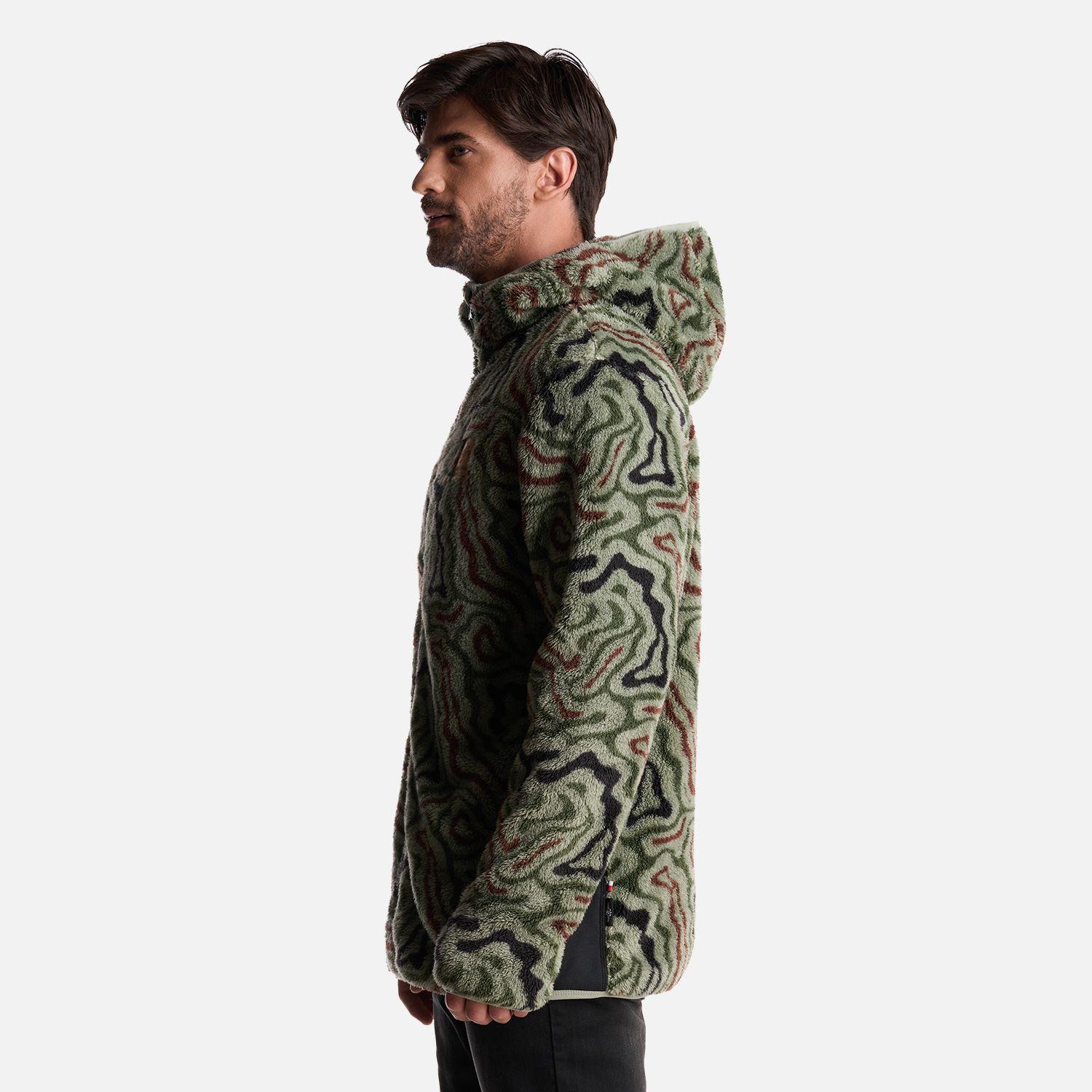 Poleron Hombre Calur-oso Print Verde Haka Honu-2