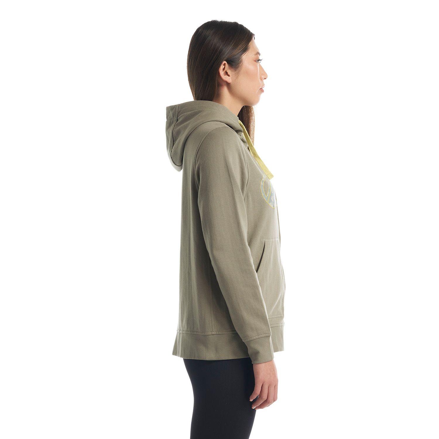 Poleron Mujer Insigne Full Zip Hoody Sweatshirt Laurel Lippi V22-3