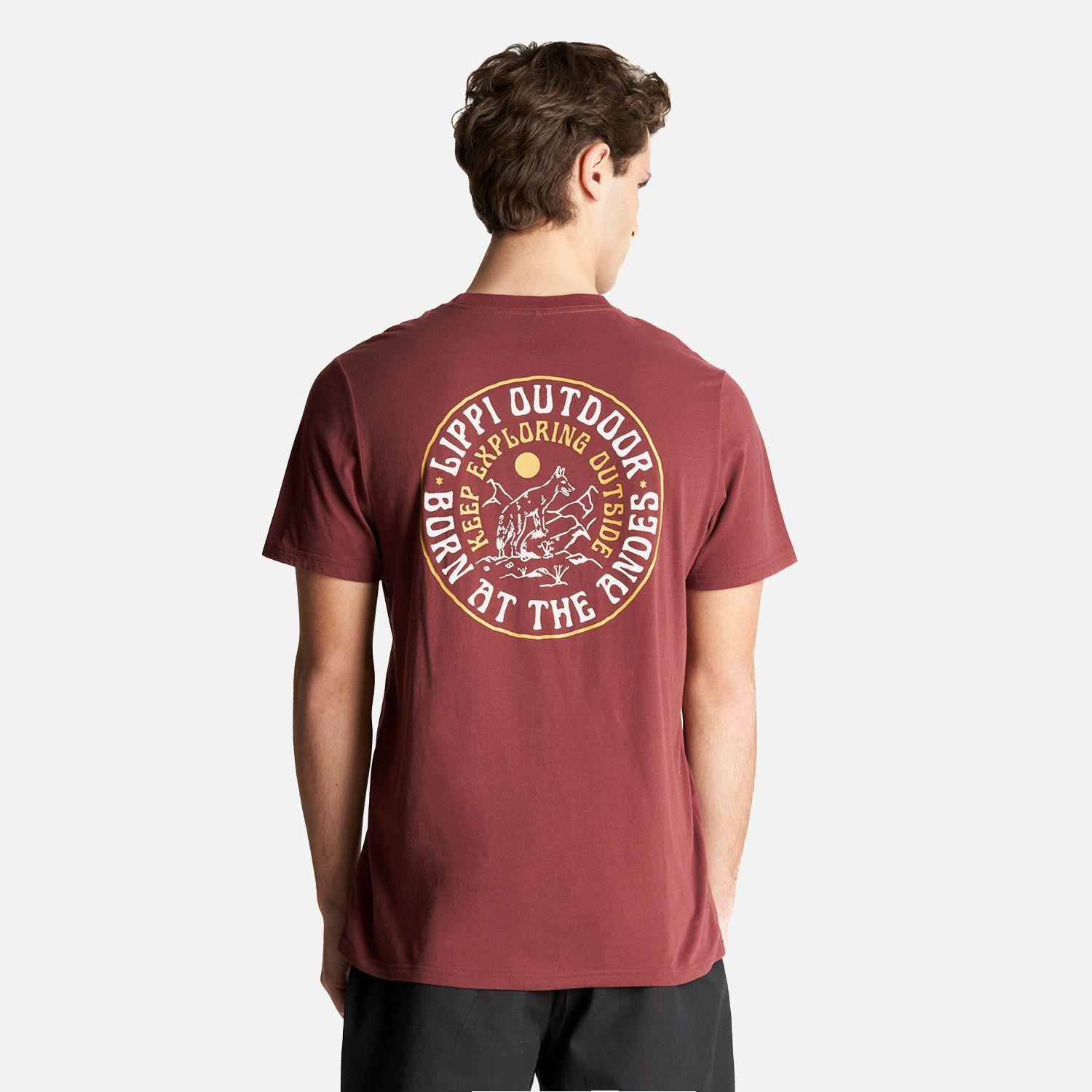 Polera Hombre Keep Exploring T-Shirt Vino Lippi-1