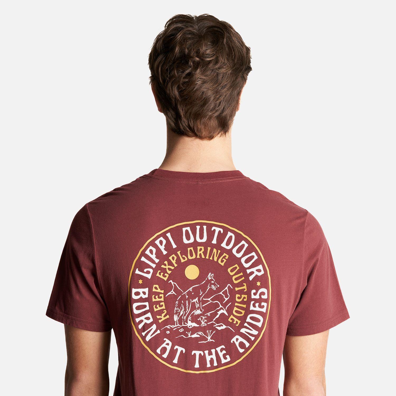 Polera Hombre Keep Exploring T-Shirt Vino Lippi-4