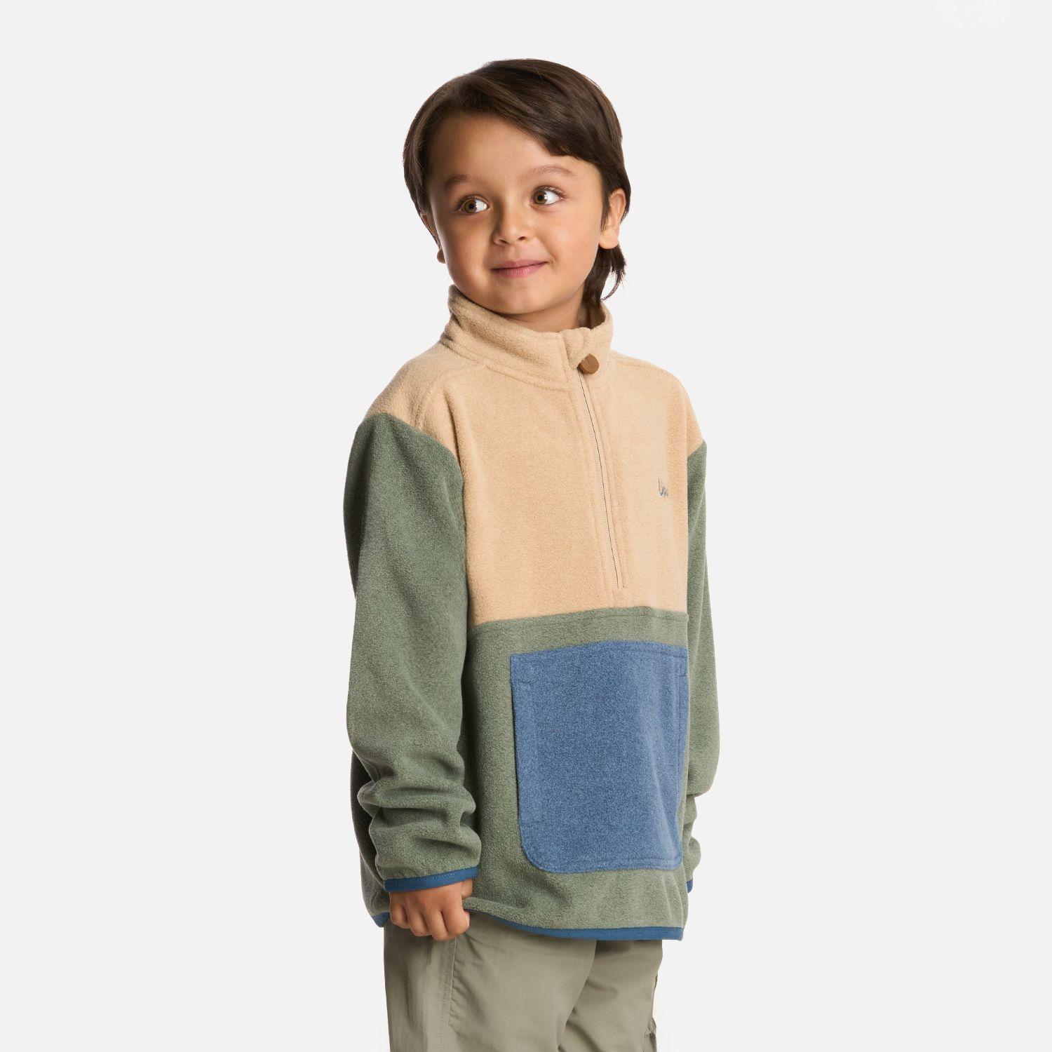 Polar Niño Forest 14 Zip Sweatshirt Jade Oscuro Lippi I25-1
