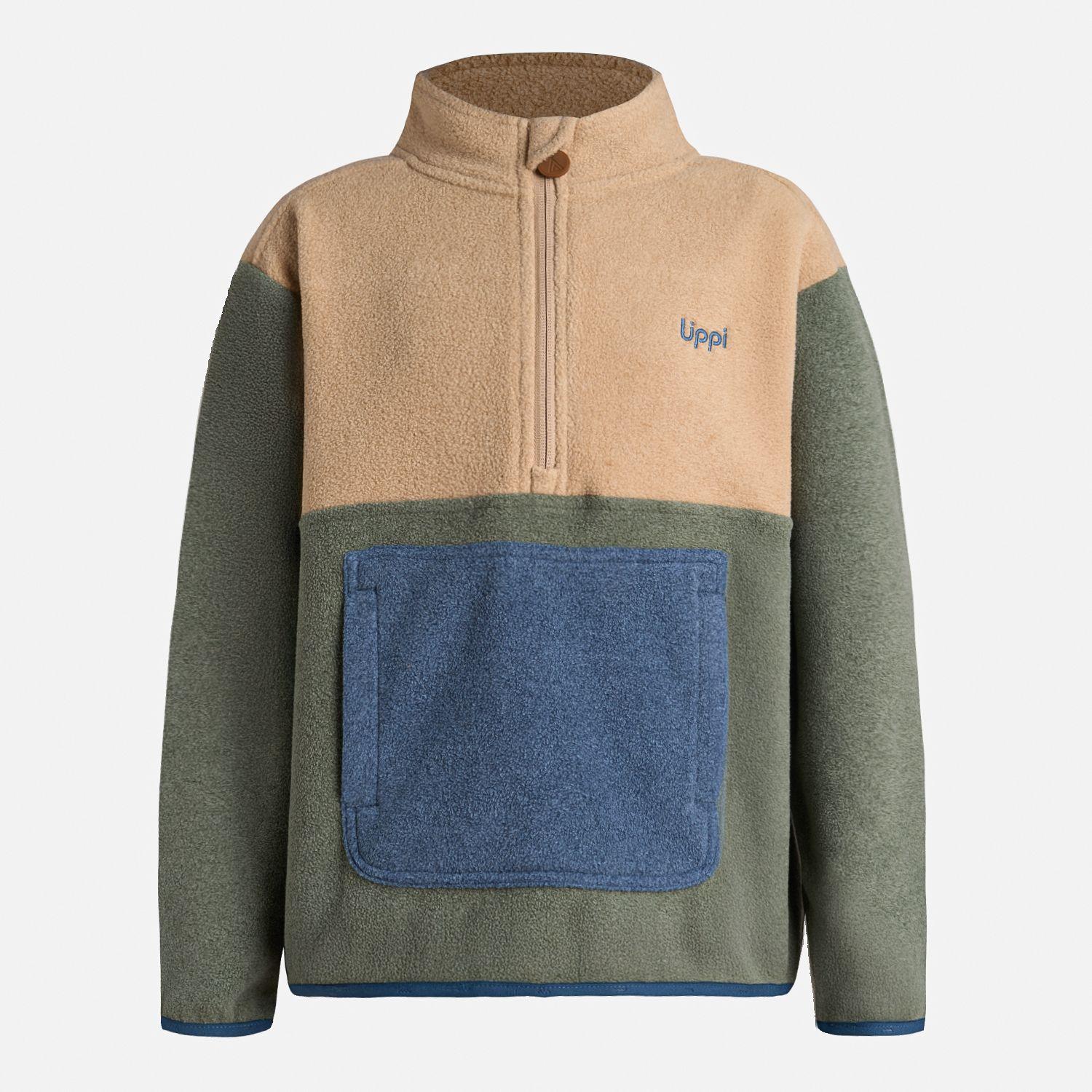 Polar Niño Forest 14 Zip Sweatshirt Jade Oscuro Lippi I25-6