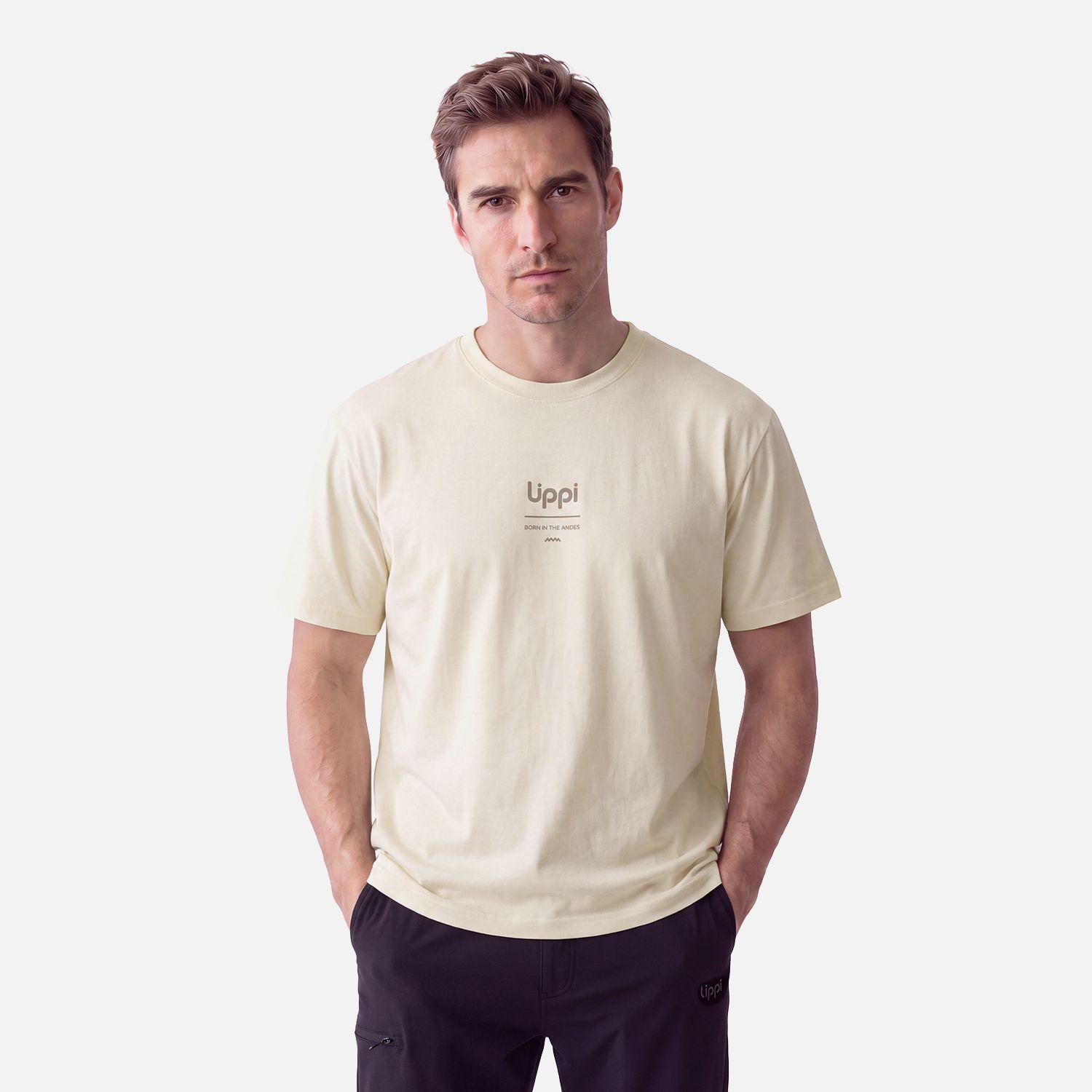 Polera Hombre Ulmo Sorona T-Shirt Beige Lippi V27-0