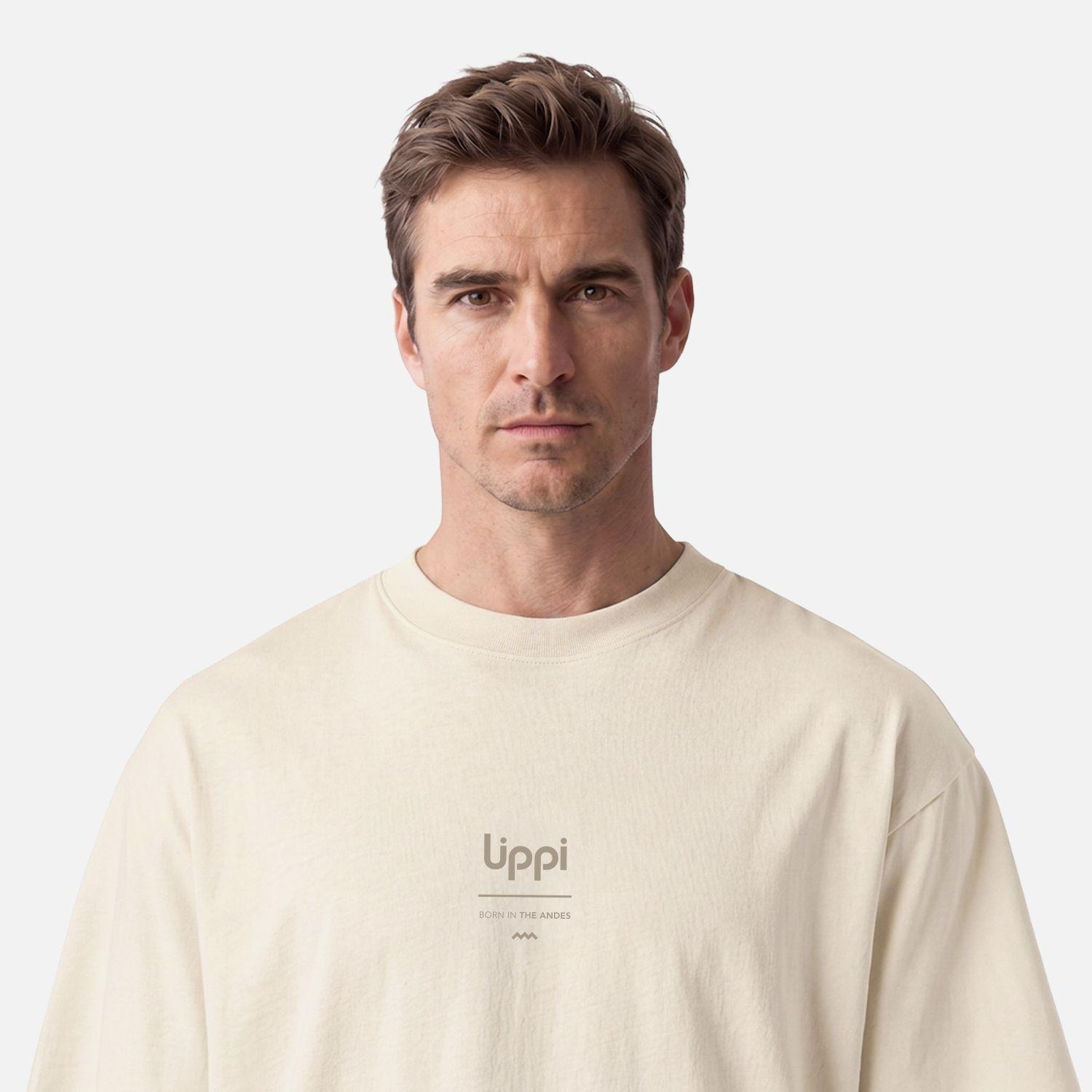 Polera Hombre Ulmo Sorona T-Shirt Beige Lippi V27-2