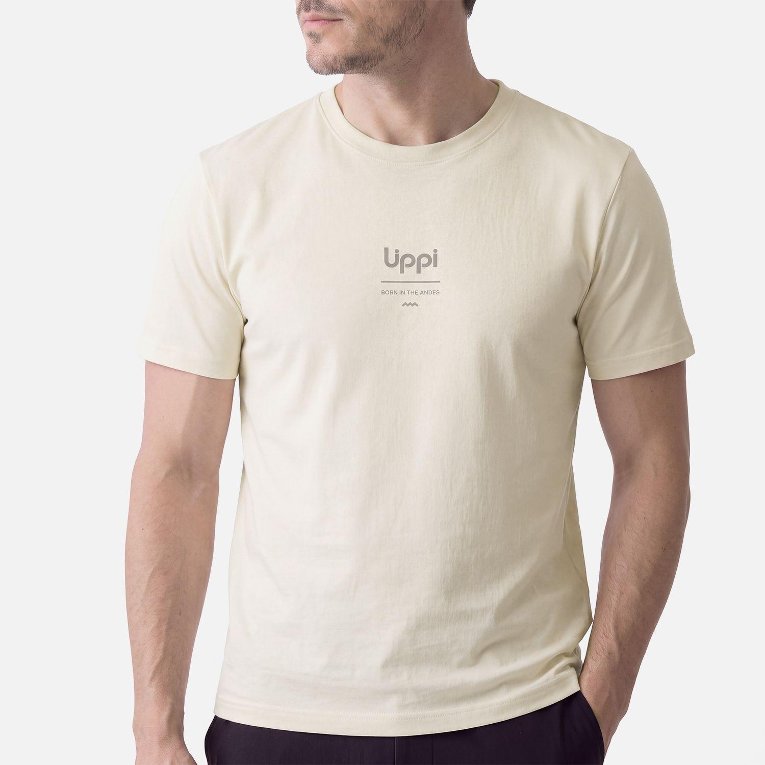 Polera Hombre Ulmo Sorona T-Shirt Beige Lippi V27-3