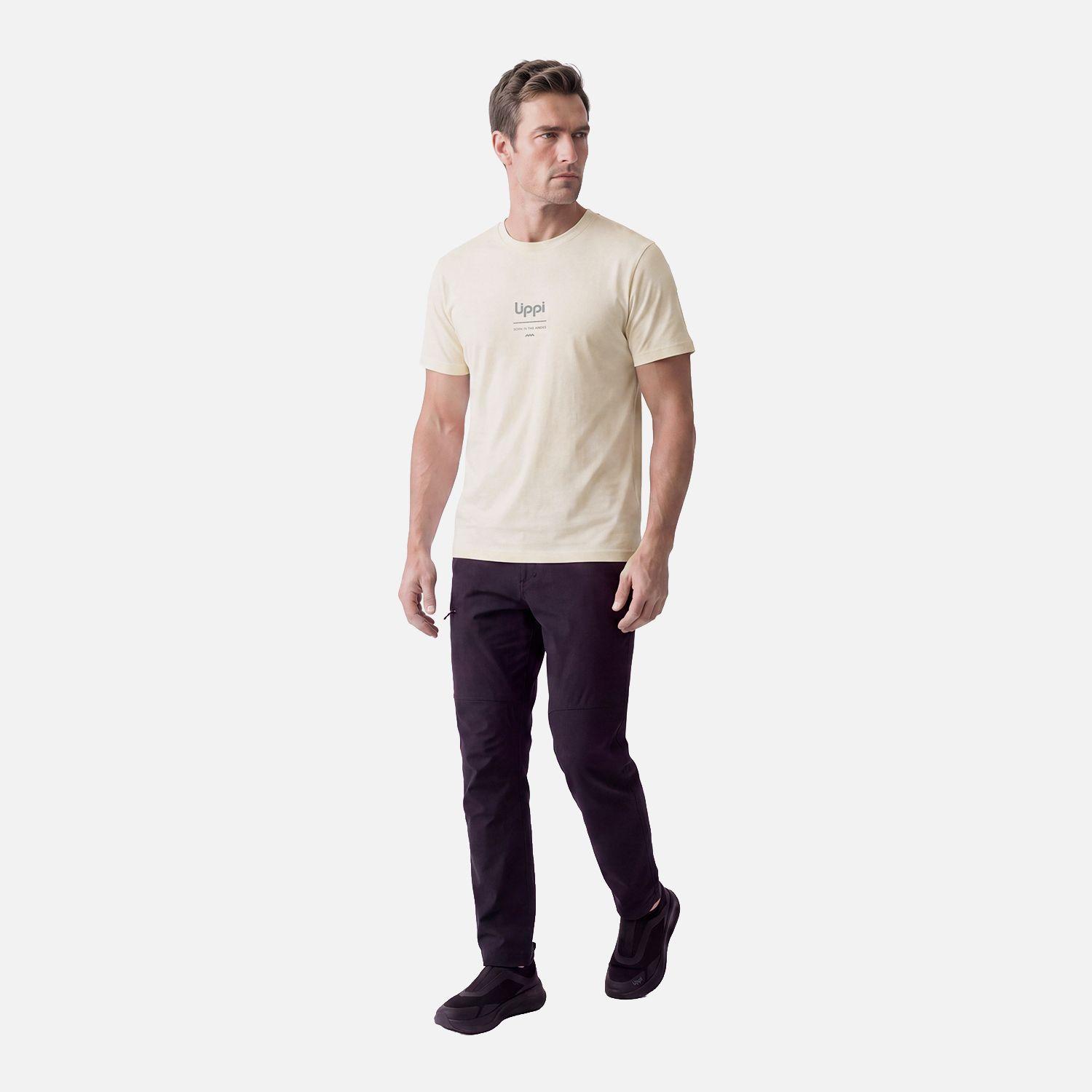 Polera Hombre Ulmo Sorona T-Shirt Beige Lippi V27-4