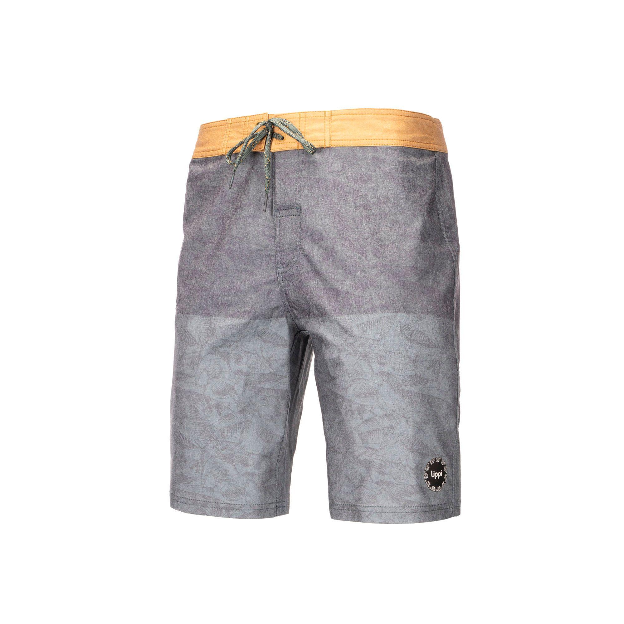 Traje de Baño Hombre Shark Boardshort Print Azul Grisaceo Lippi-0