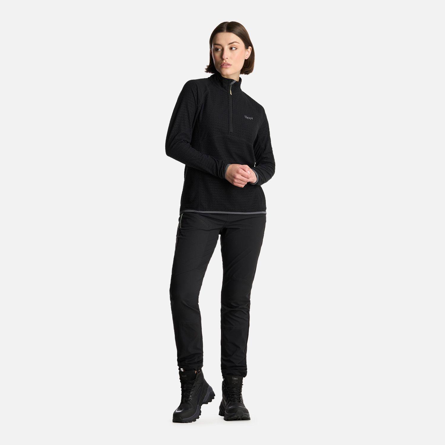 Polerón Mujer Jacaranda Nano-F 14 Zip Negro Lippi-4