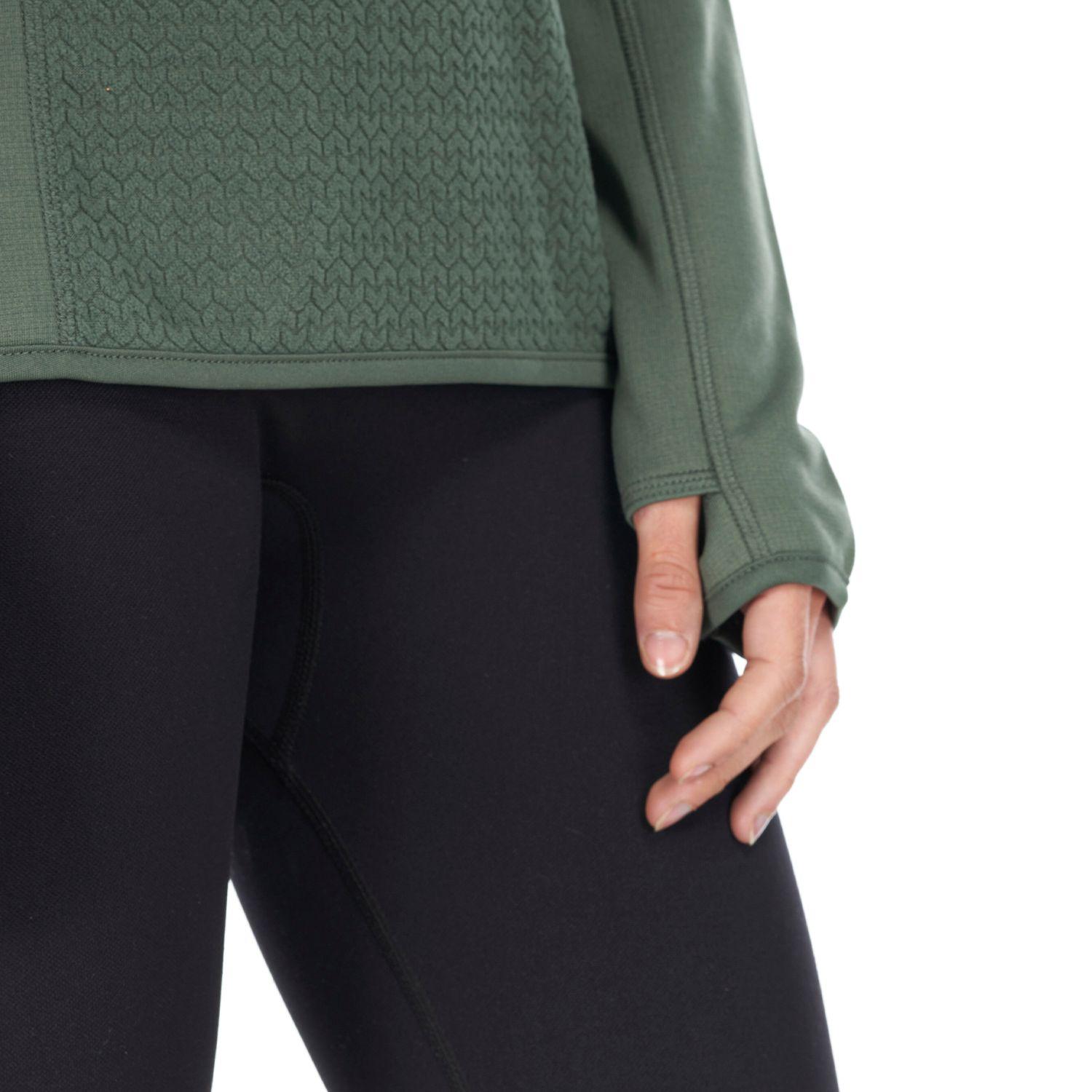 Poleron Mujer Jacaranda Mountain Nano-F 14 Zip Hoody Verde Grisaceo Lippi-5