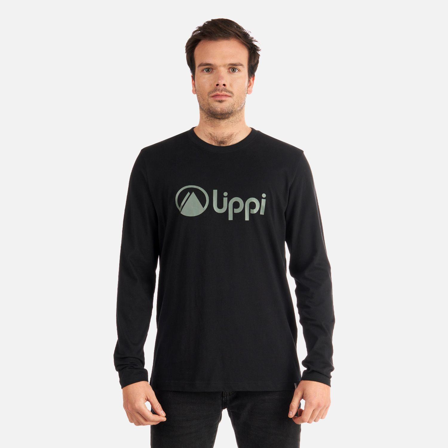 Polera Hombre Logo Lippi Long Sleeve T-Shirt Negro Lippi I22-1
