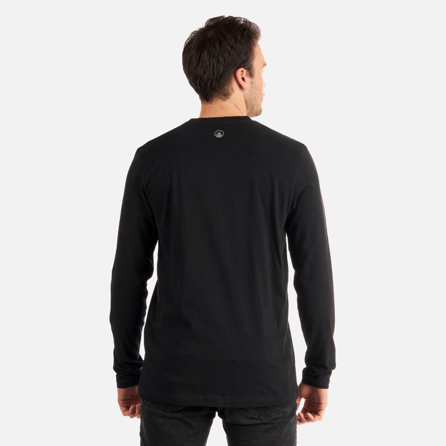 Polera Hombre Logo Lippi Long Sleeve T-Shirt Negro Lippi I22-4