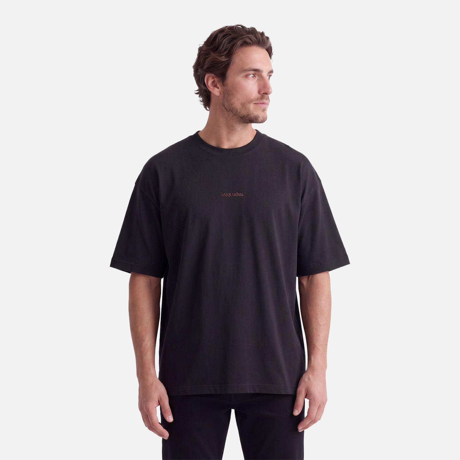 Polera Hombre Que Heavy Negro Haka Honu V27-0