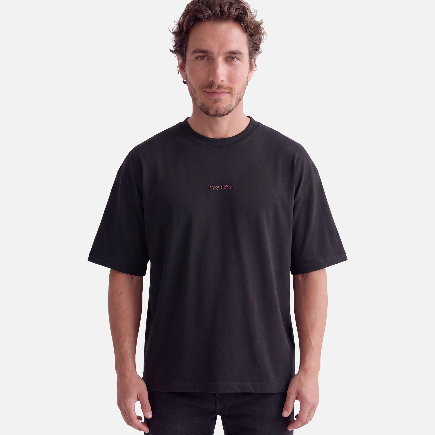 Polera Hombre Que Heavy Negro Haka Honu V27-2