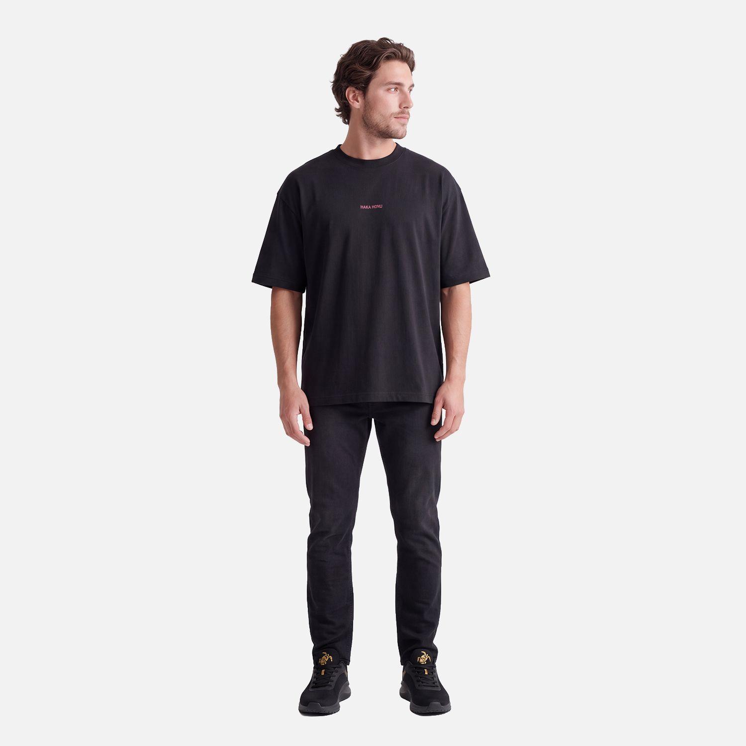 Polera Hombre Que Heavy Negro Haka Honu V27-3
