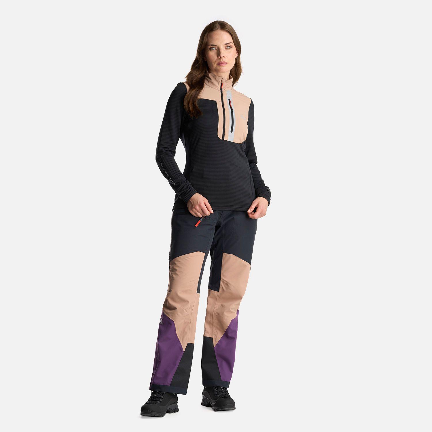 Poleron Mujer Karova Nano F 1/4 Zip Negro Lippi-7