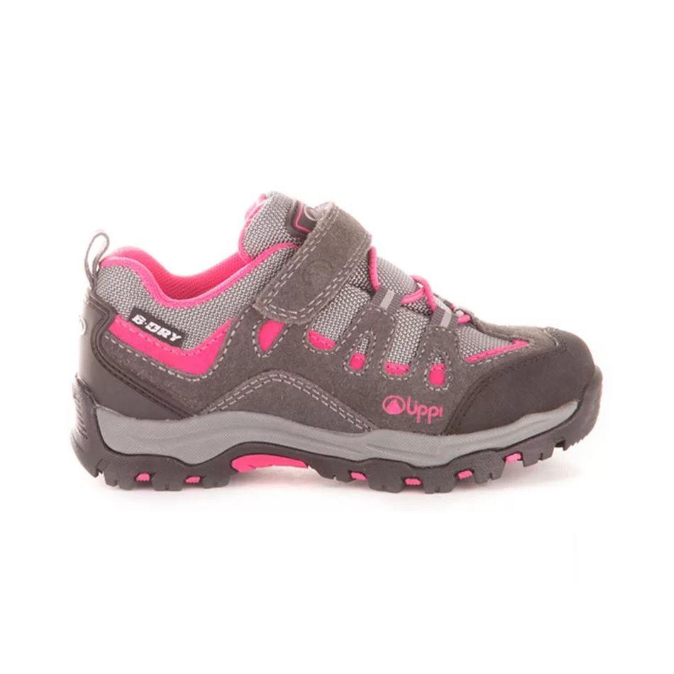 Zapato Niña Puelo CS Low Velcro Gris Fucsia Lippi-0