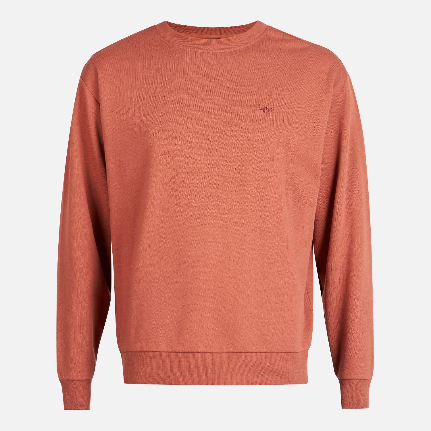 Poleron Hombre Insigne Crewneck Sweatshirt Back Print Terracota Lippi-0